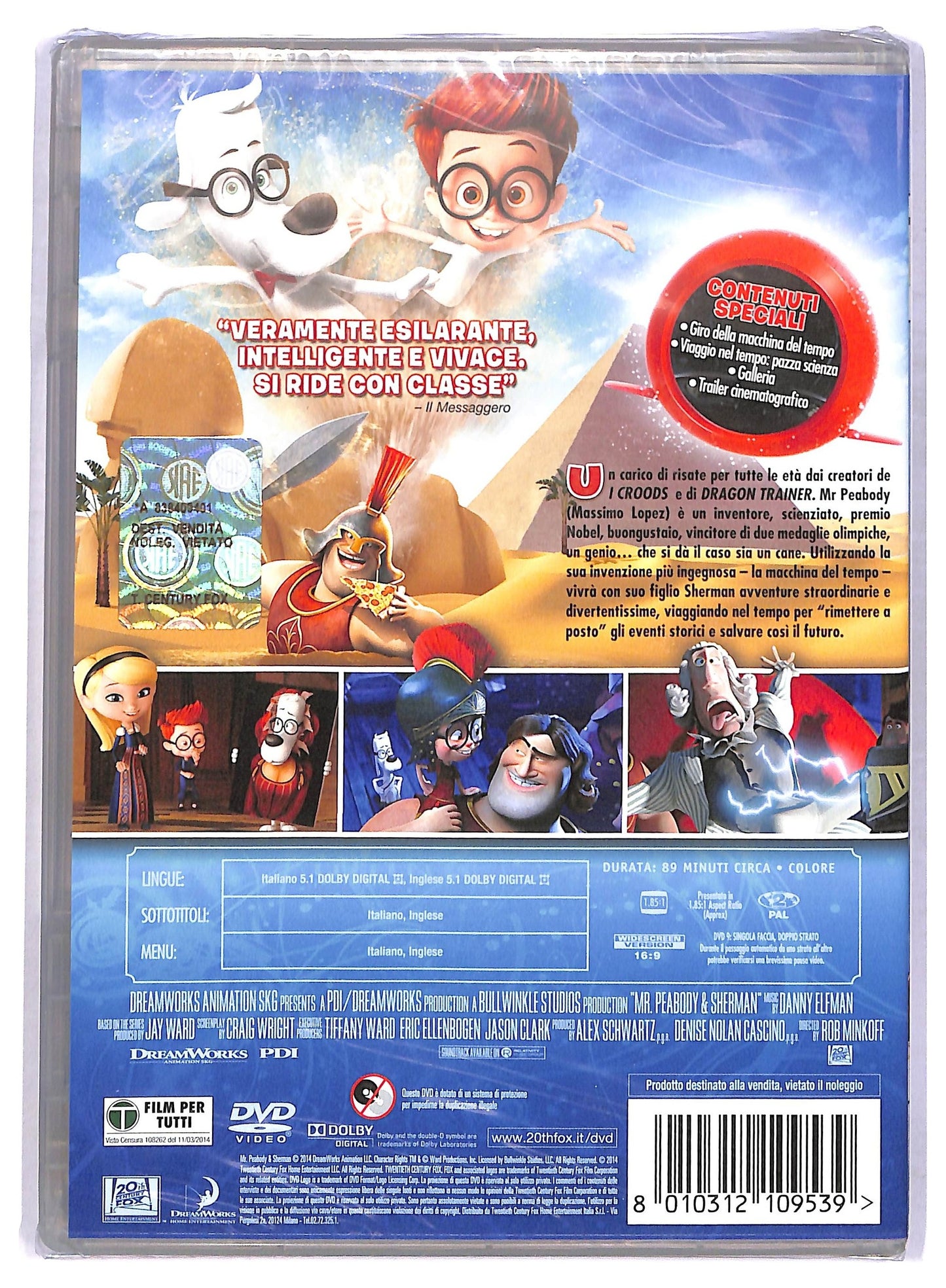EBOND Mr. Peabody e Sherman DVD DB683601