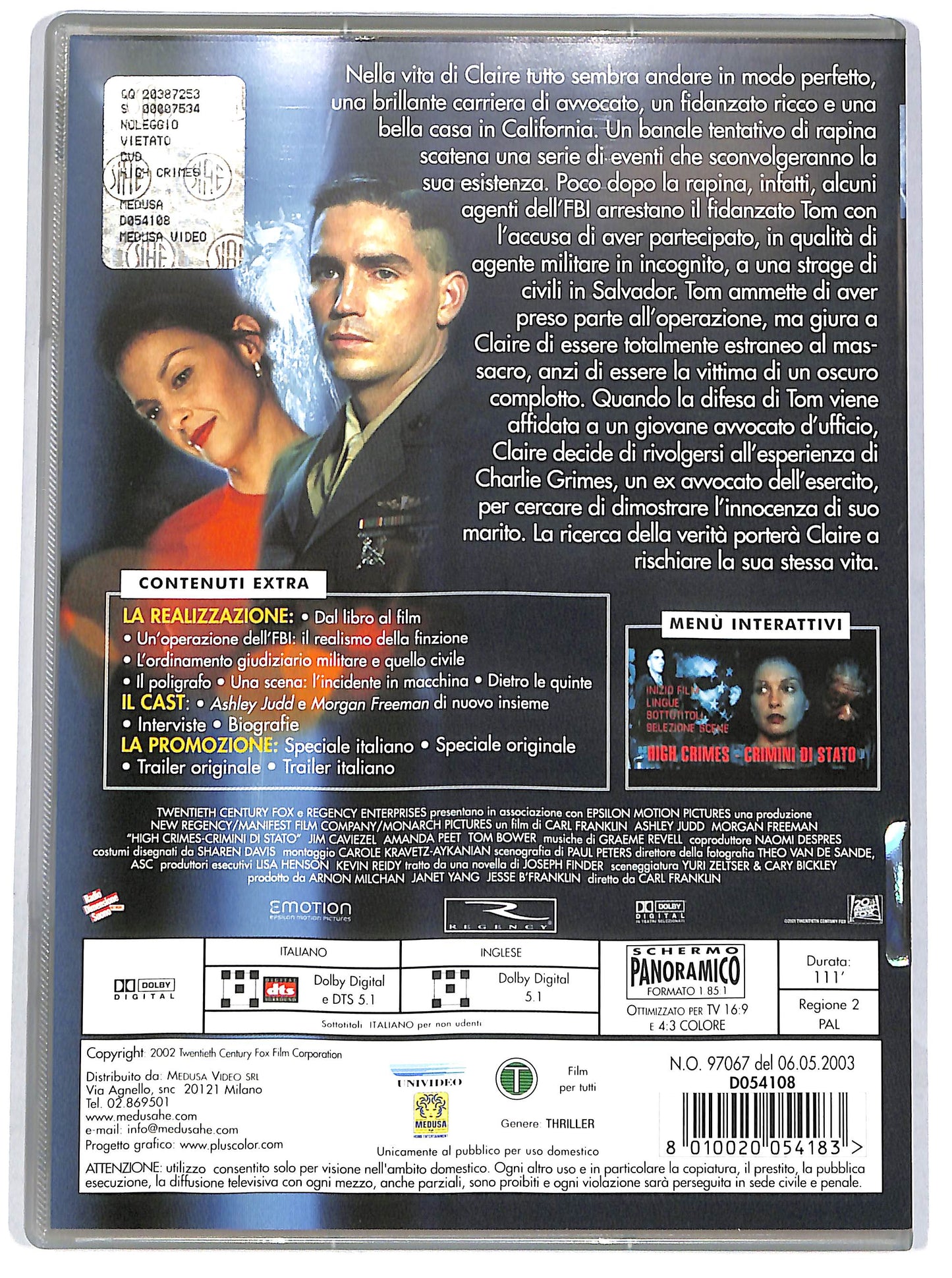 EBOND High Crimes - Crimini di stato DVD DB683627