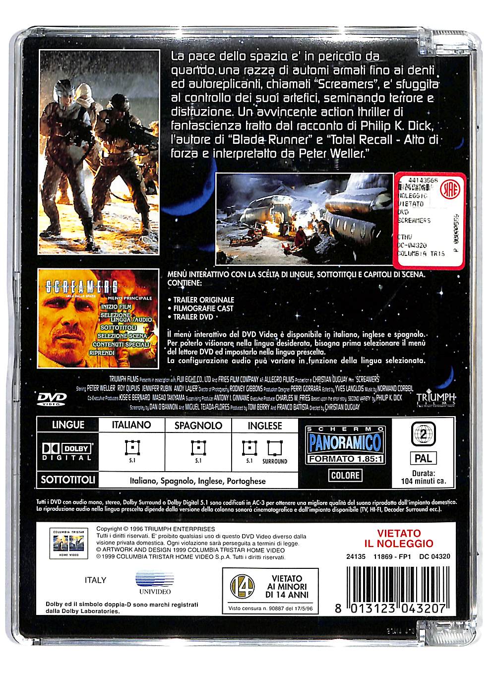 EBOND Screamers - Urla Dallo Spazio DVD DB683653