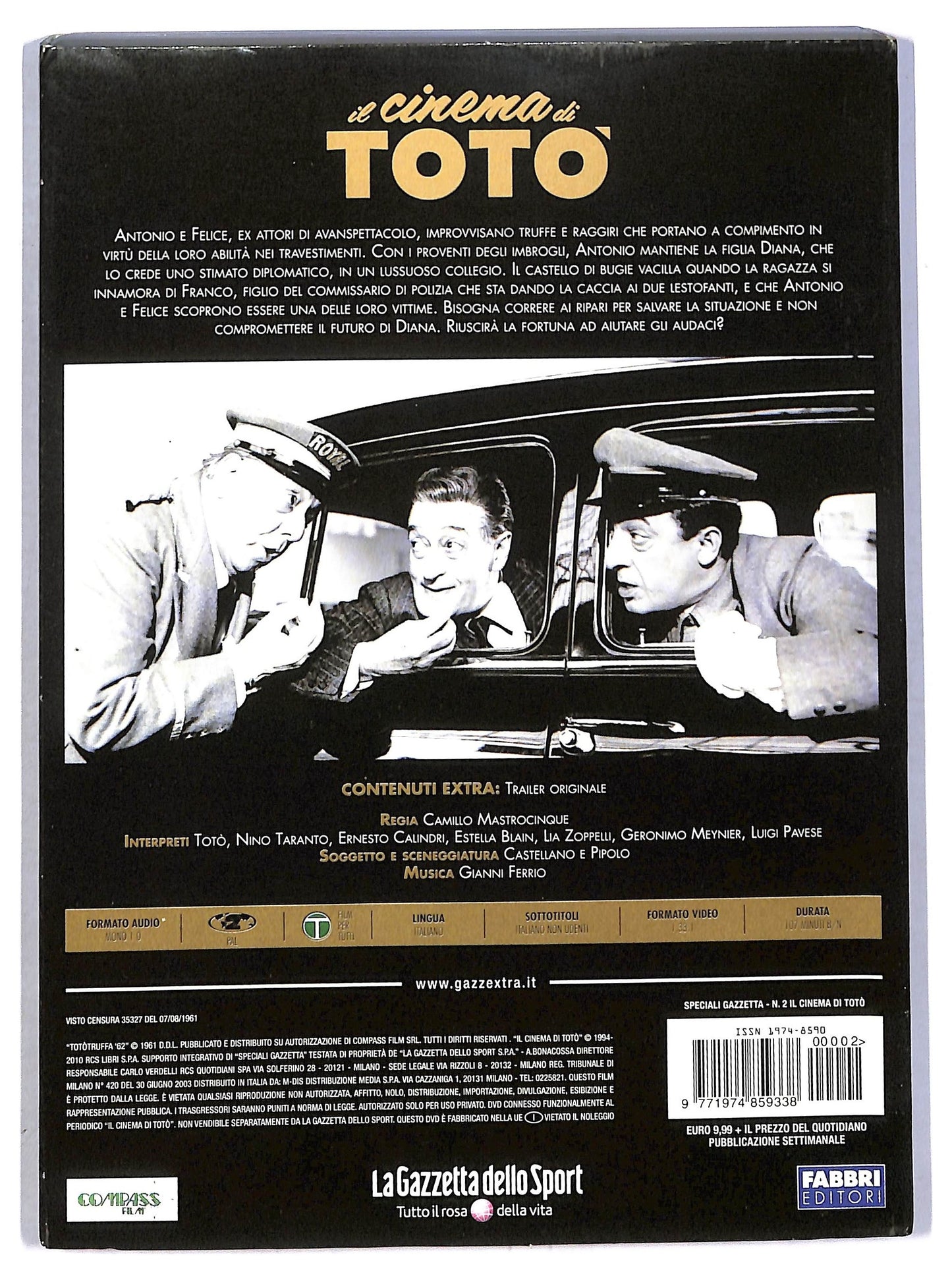EBOND Tototruffa ' 62 EDITORIALE DVD DB683659
