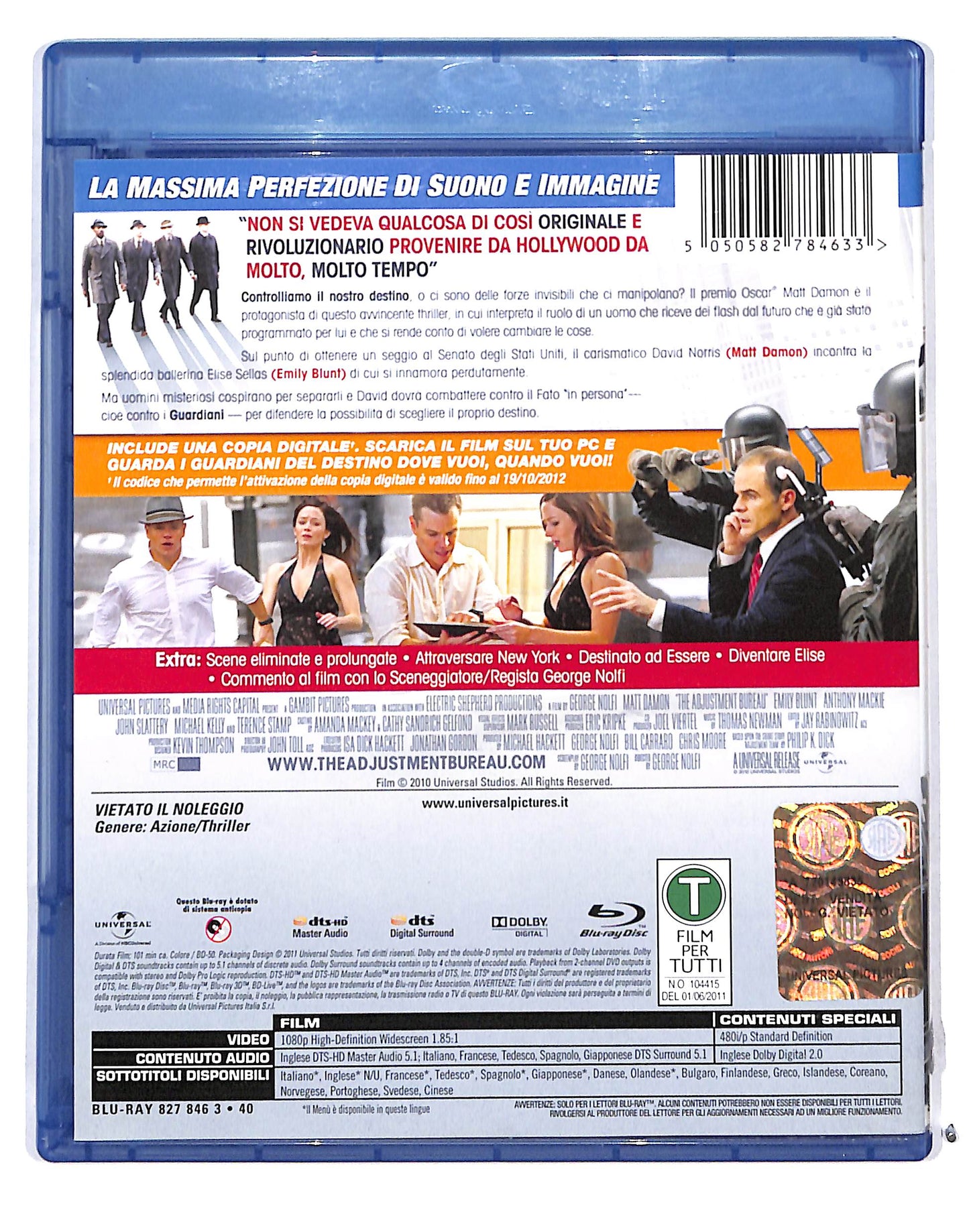 EBOND I guardiani del destino + COPIA DIGITALE BLURAY DB683721