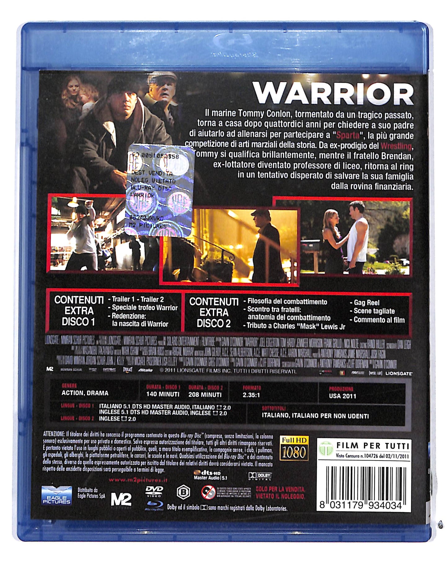 EBOND Warrior EDIZIONE SPECIALE 2 dischi BLURAY DB683731