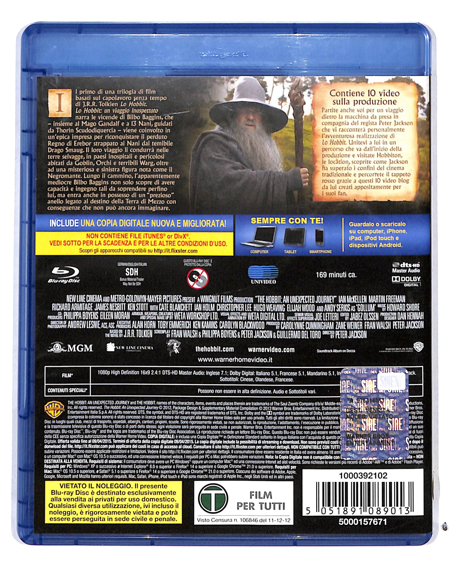 EBOND Lo Hobbit - Un Viaggio Inaspettato BLURAY BLURAY DB683734