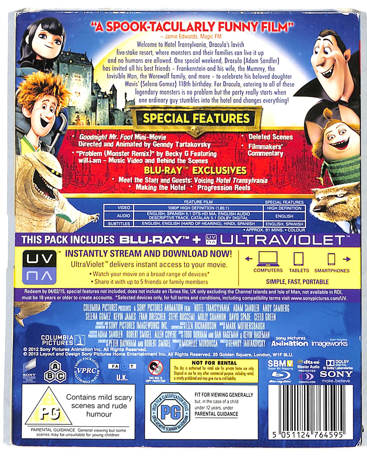 EBOND Hotel Transylvania - Edizione: Regno Unito BLURAY DB683739