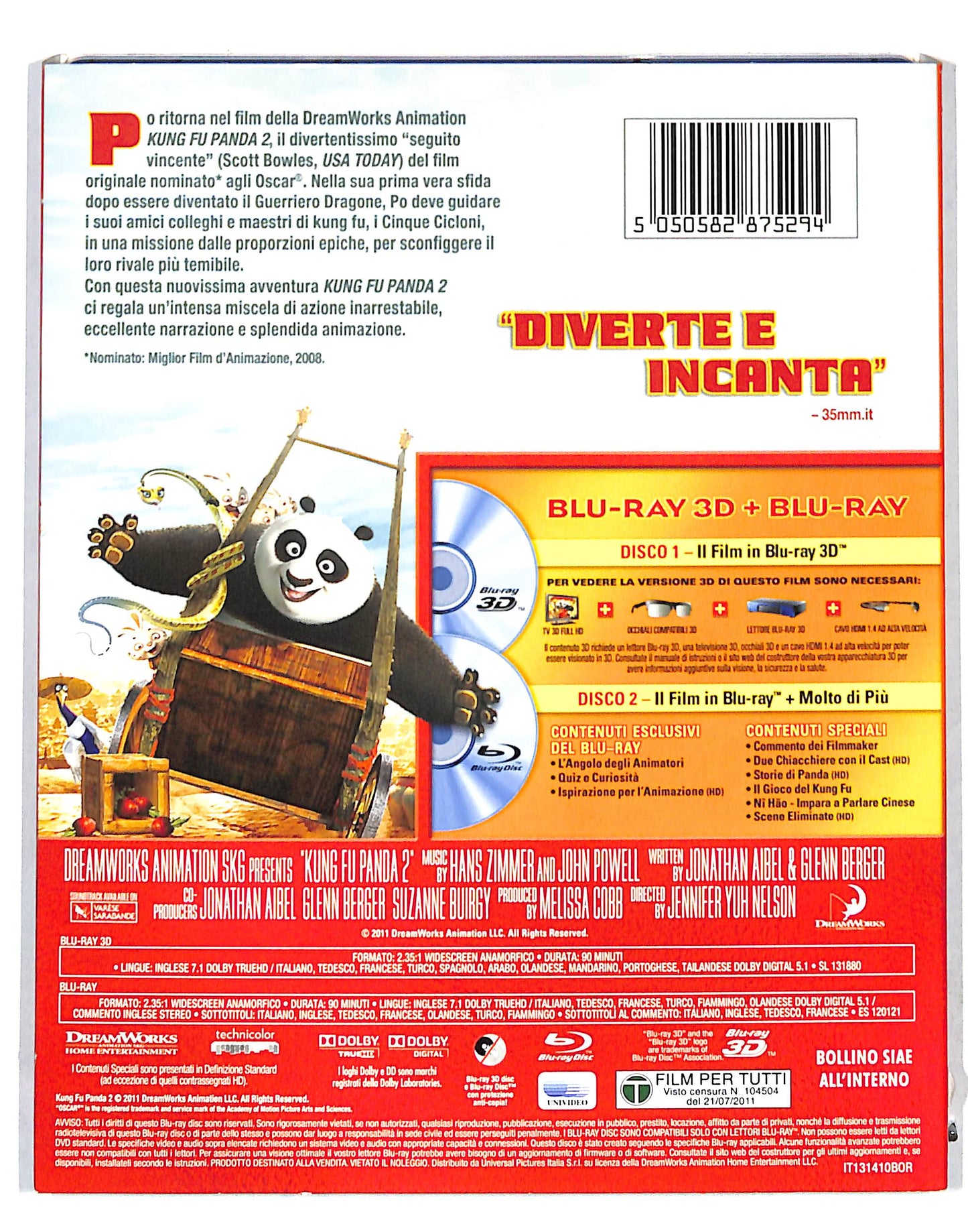 EBOND Kung Fu Panda BLURAY 3D BLURAY DB683765