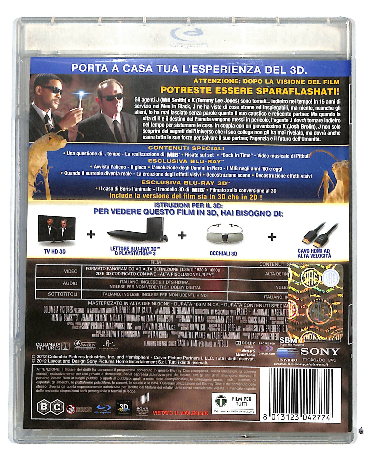 EBOND Men In Black 3 BLURAY 3D + BLURAY BLURAY DB683766