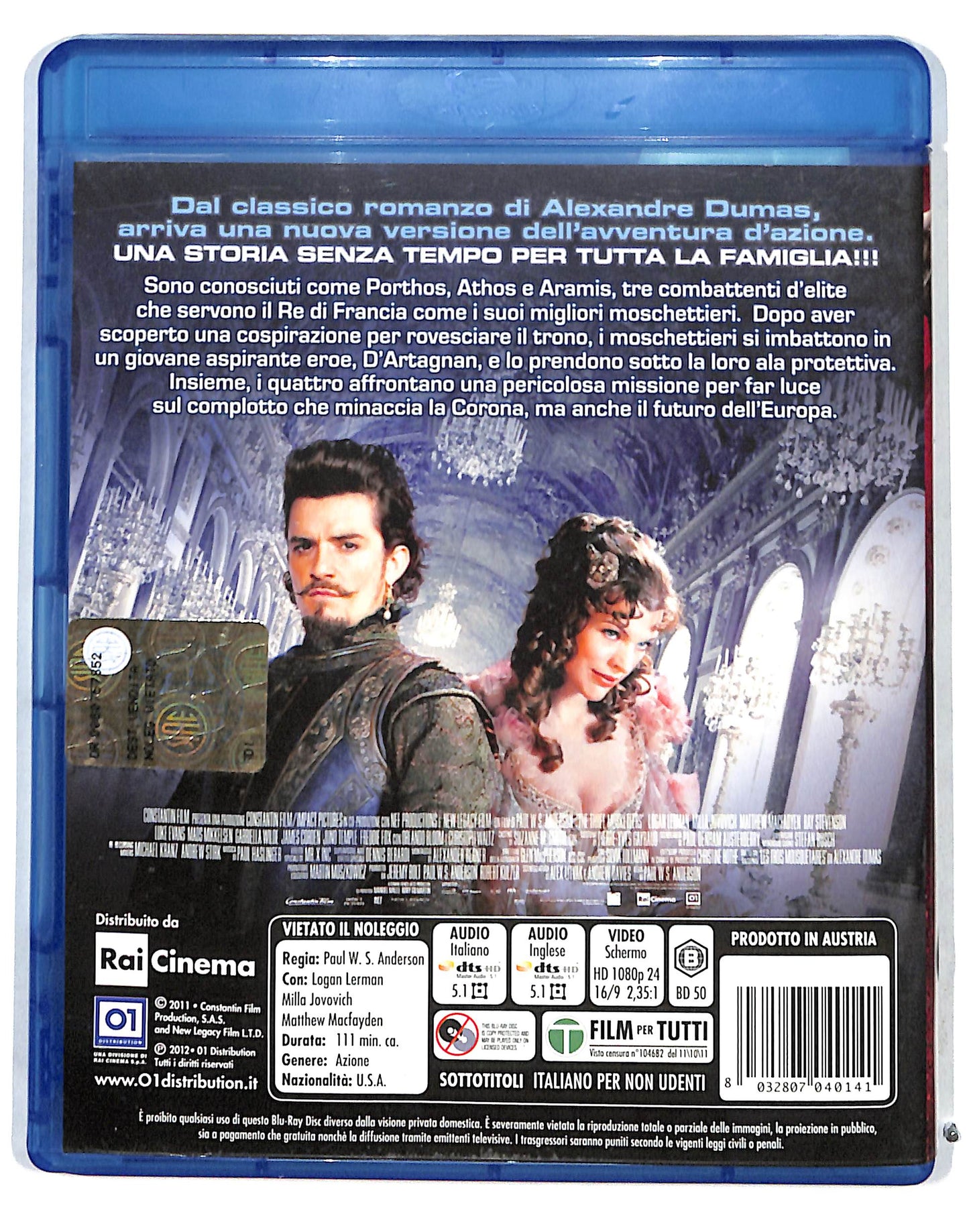 EBOND I tre moschettieri BLURAY 3D BLURAY DB683772