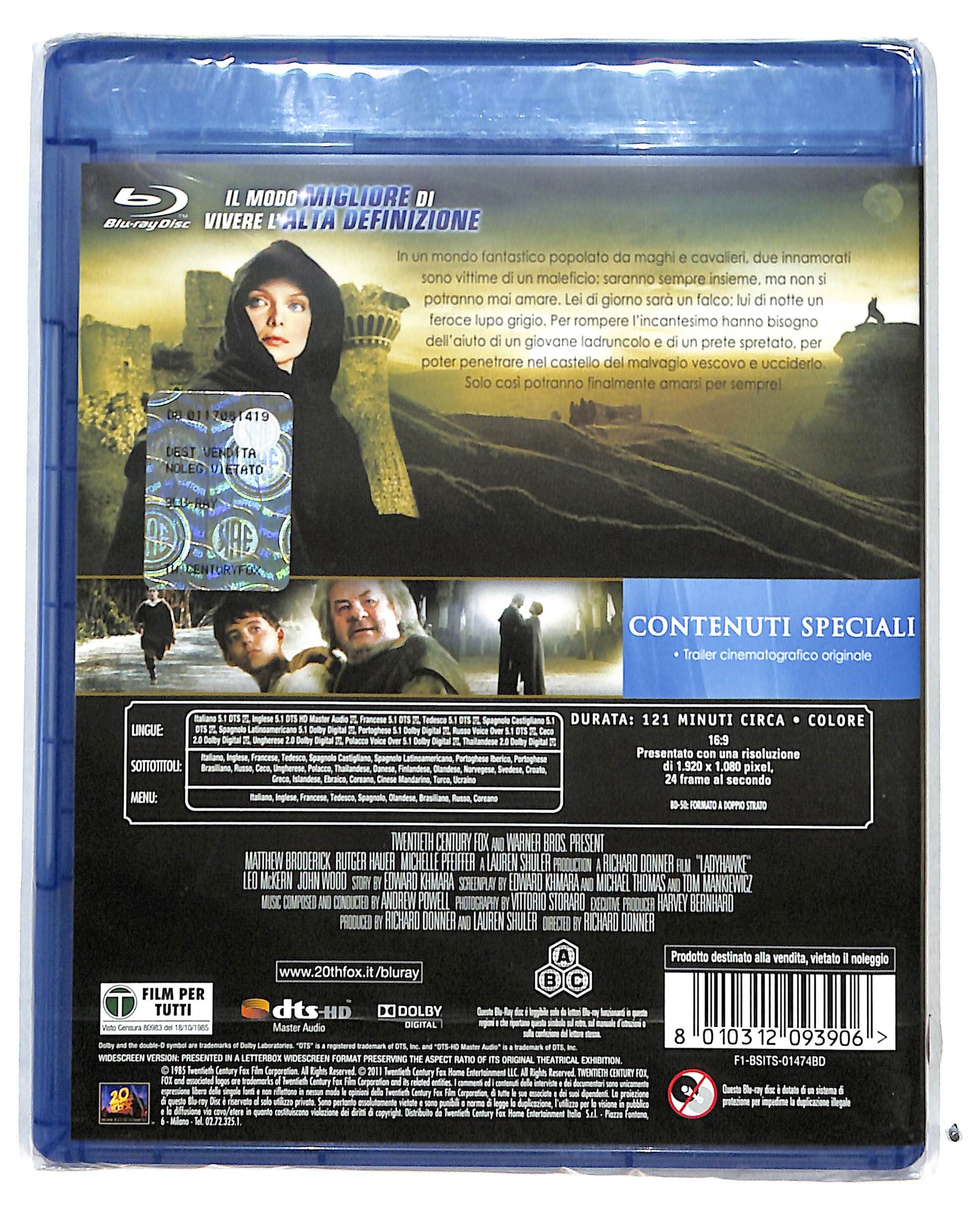 EBOND ladyhawke BLURAY BLURAY DB683782