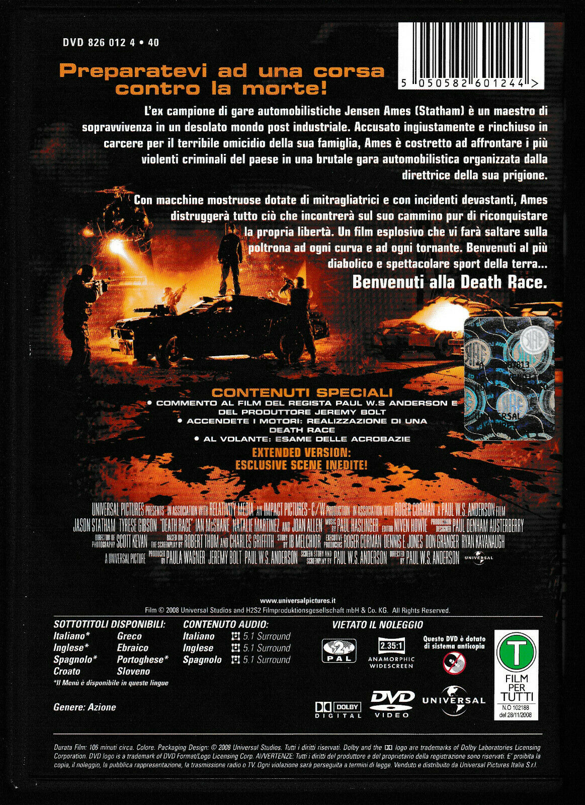 EBOND Death Race DVD DB683927