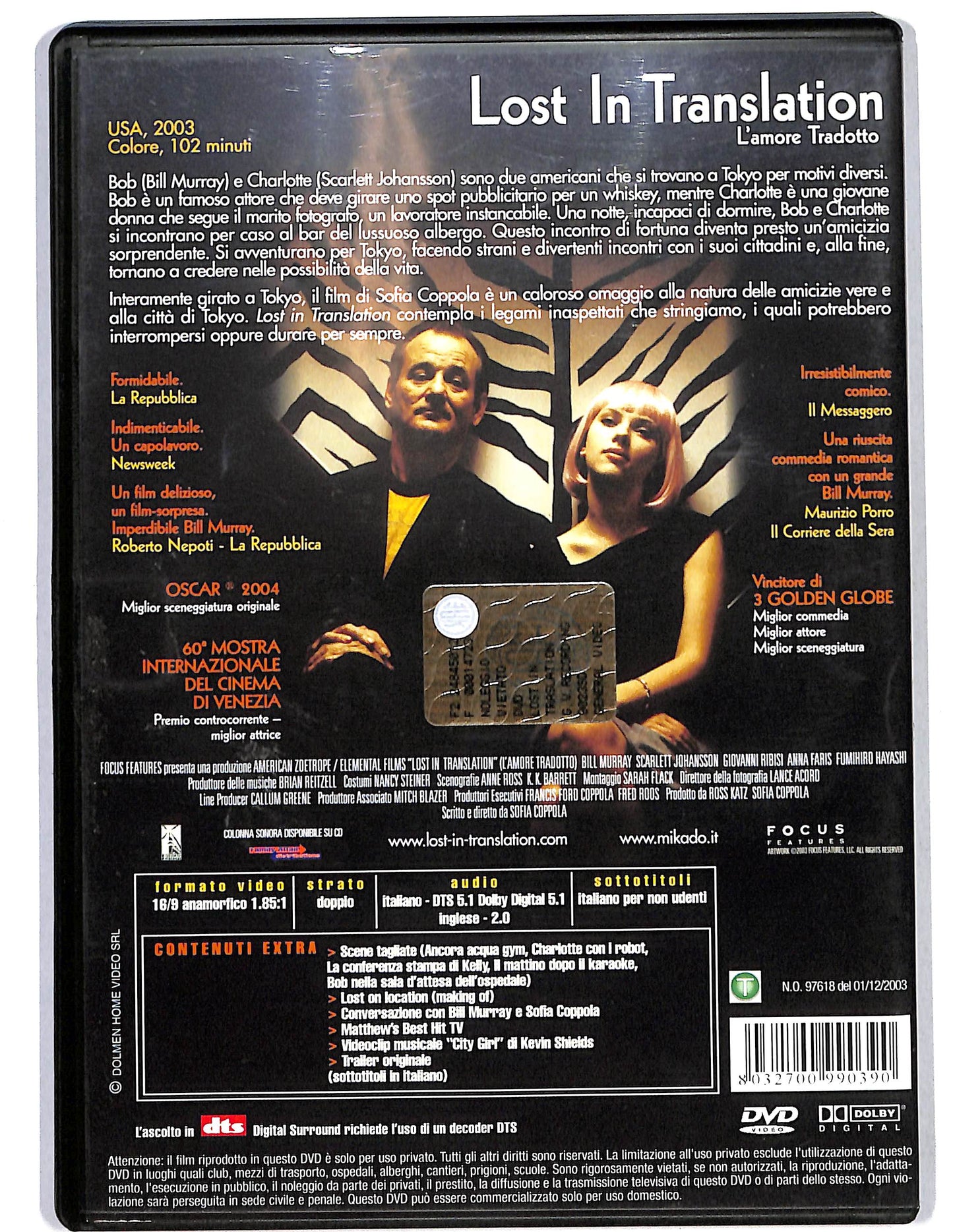 EBOND Lost in Translation - L'amore Tradotto DVD DB684147