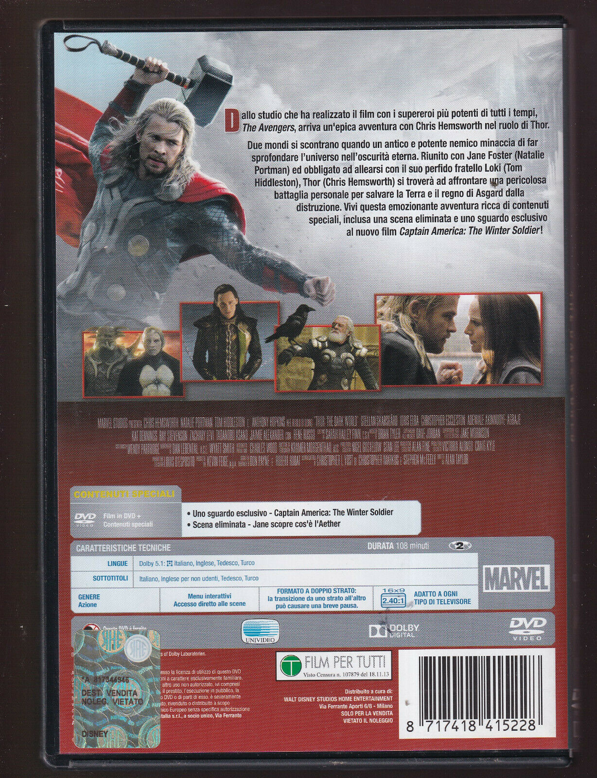 EBOND Thor The Dark World DVD DB684217