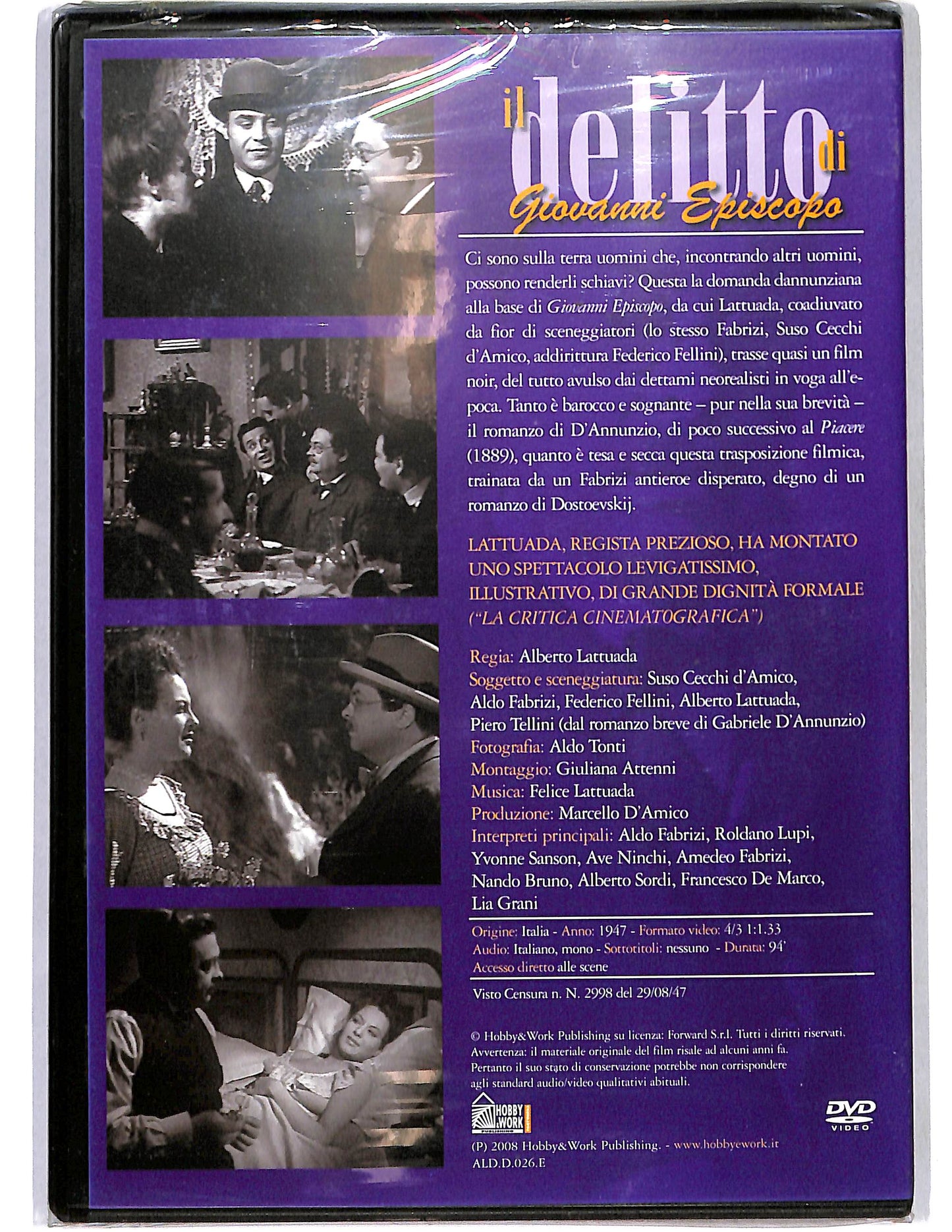EBOND Il delitto di Giovanni Episcopo EDITORIALE DVD DB684254