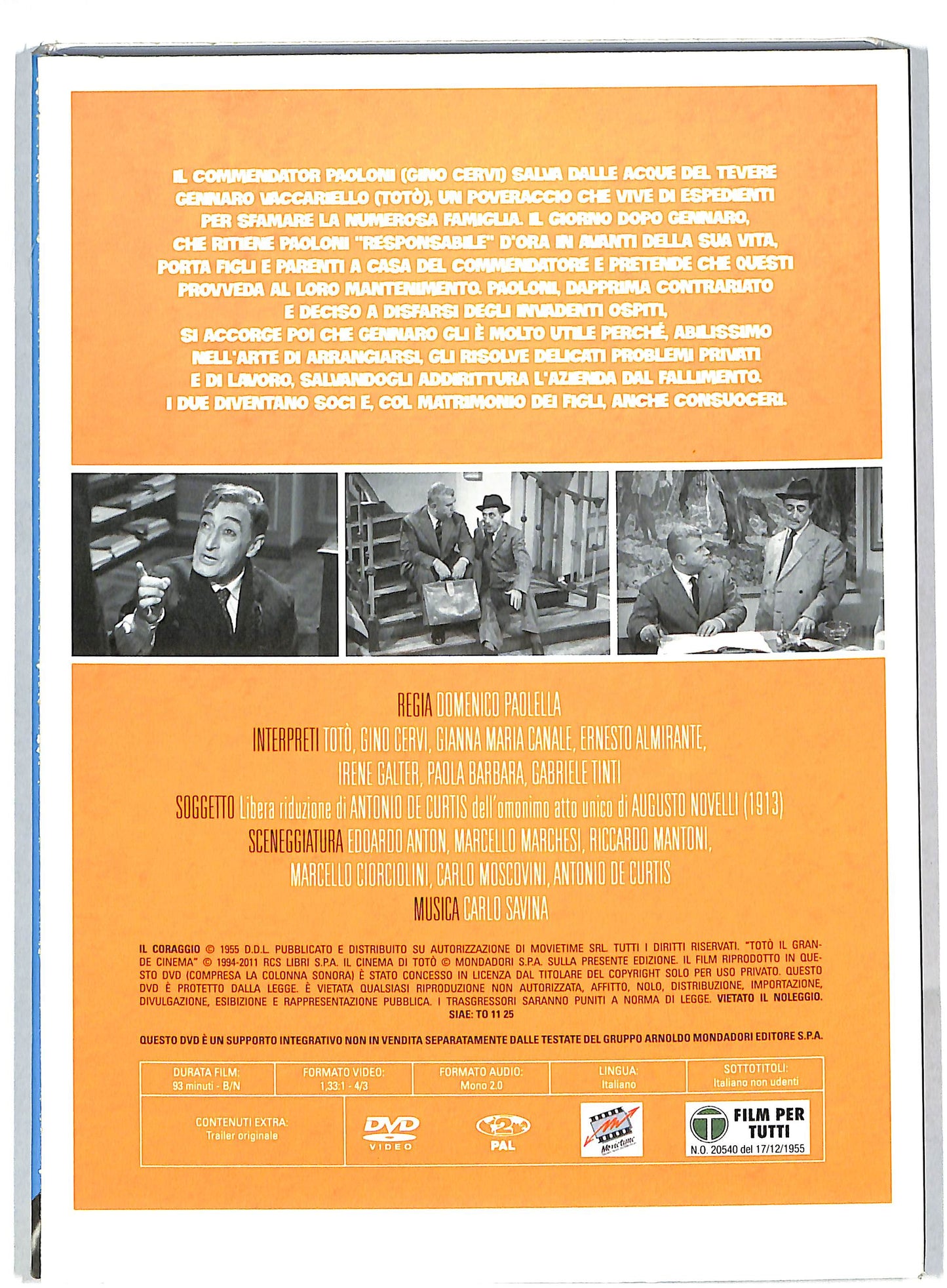 EBOND Il coraggio EDITORIALE DVD DB684630