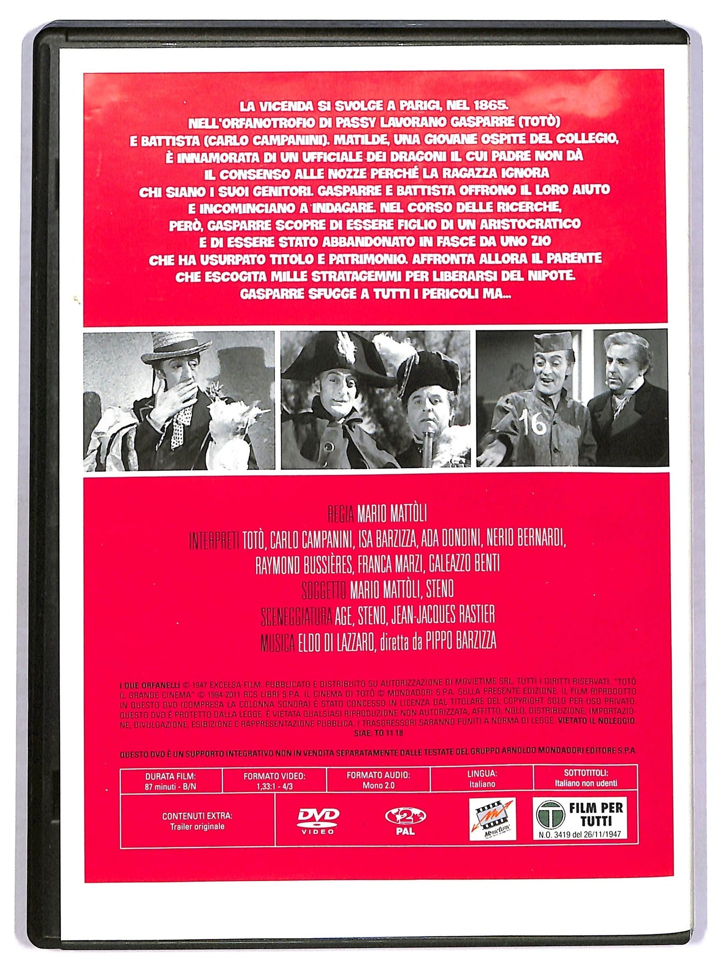 EBOND Toto il Grande Cinema - I due Orfanelli EDITORIALE DVD DB684637