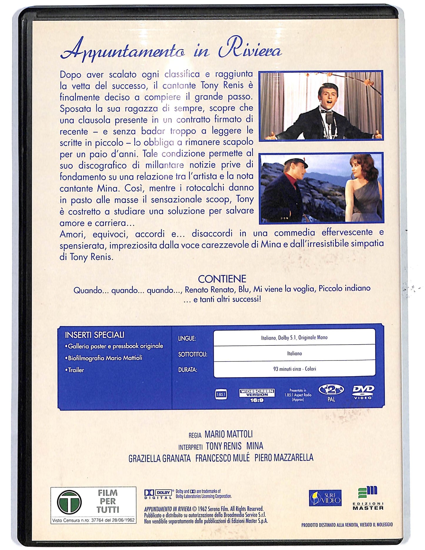 EBOND Appuntamento in Riviera EDITORIALE DVD DB684829