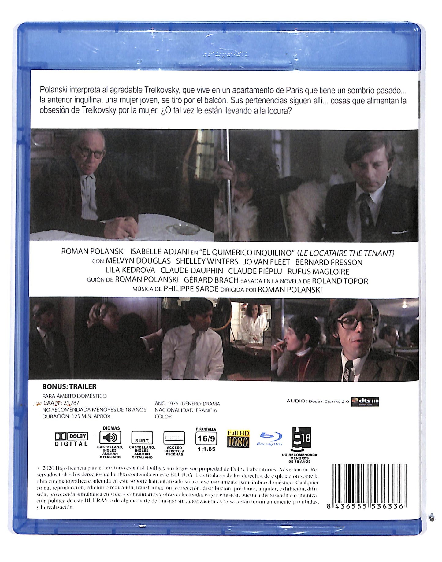EBOND El Quimerico Inquilino BLURAY BLURAY DB685131