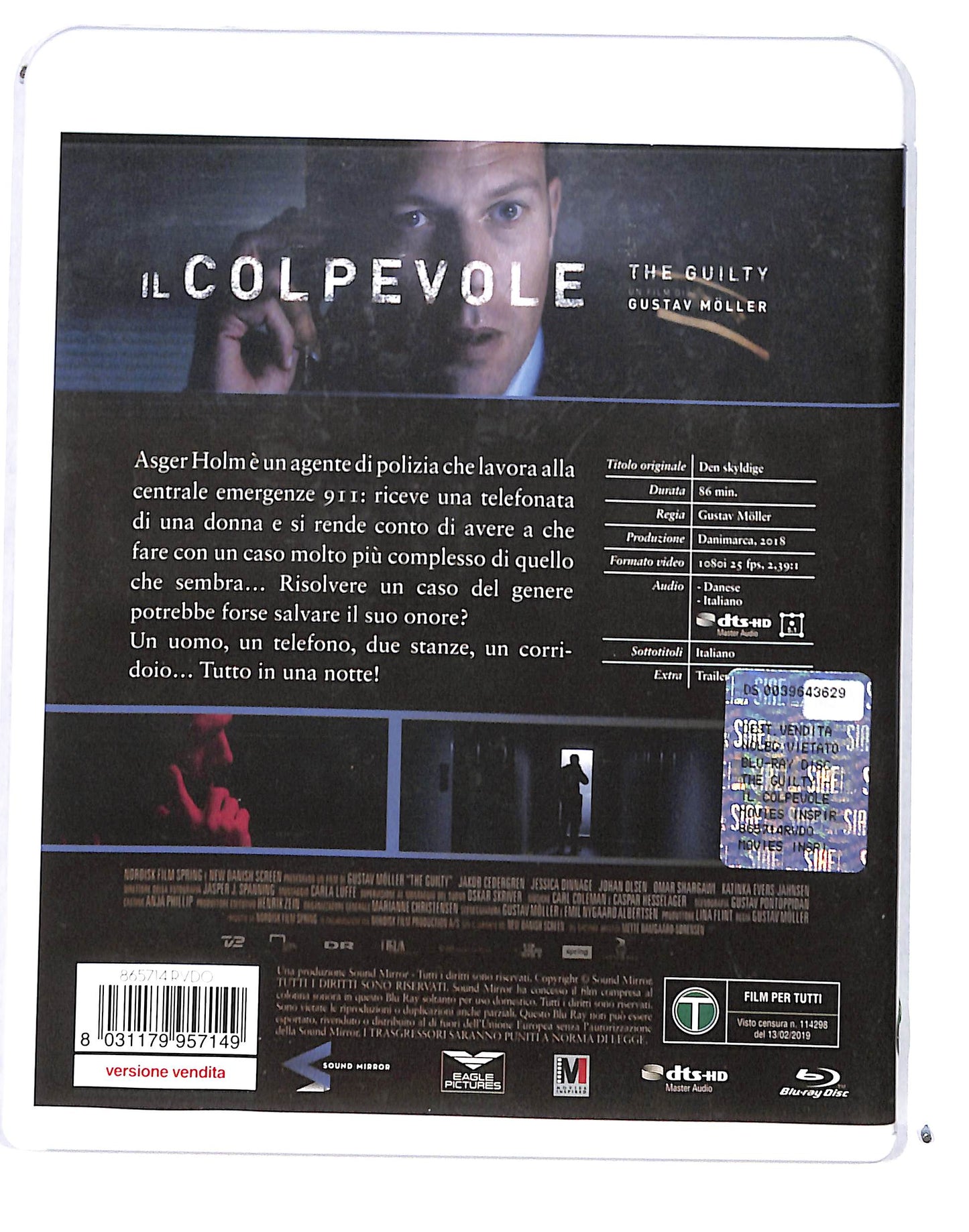 EBOND Il Colpevole - The Guilty BLURAY BLURAY DB685135
