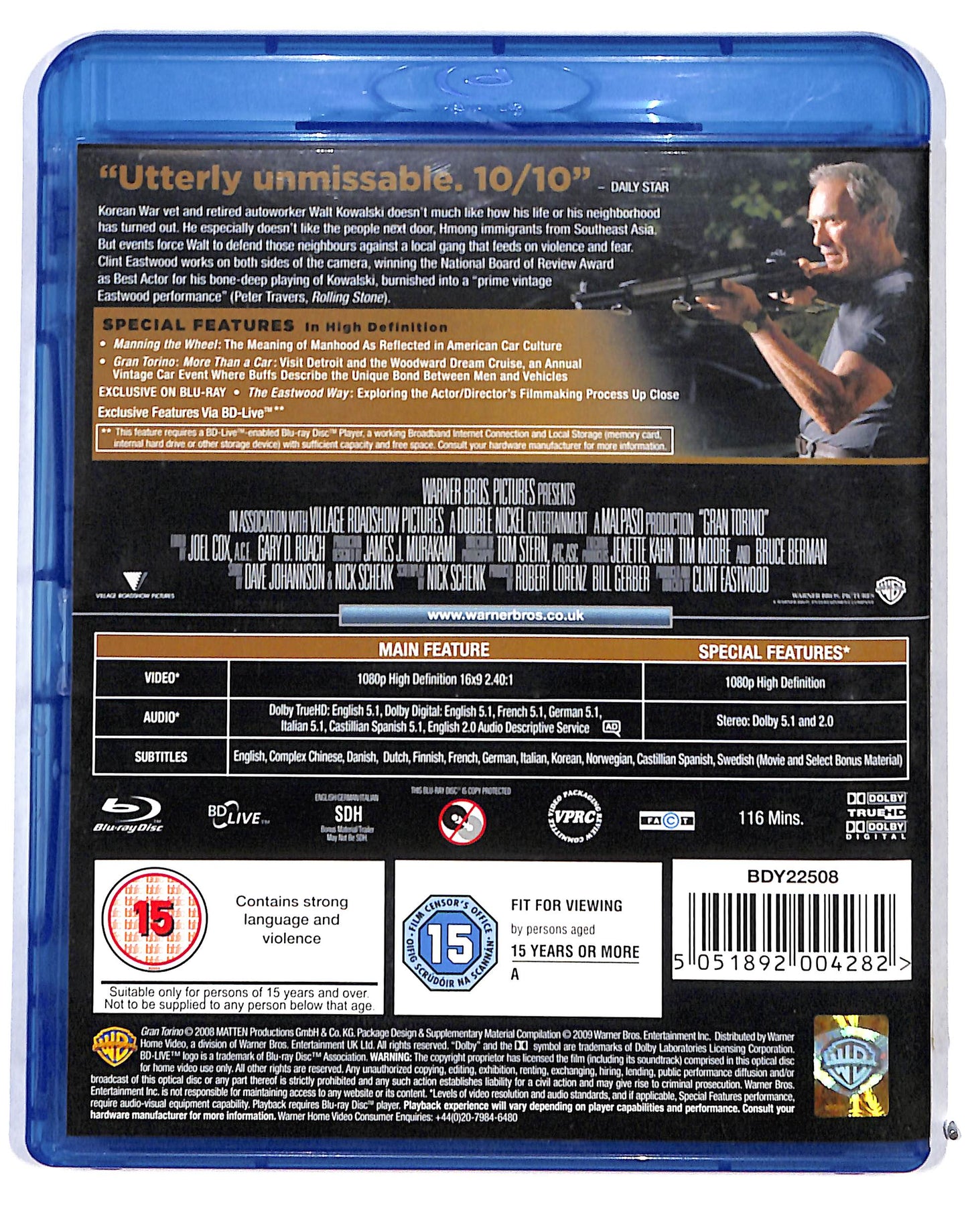 EBOND Gran Torino BLURAY Edizione UK BLURAY DB685146