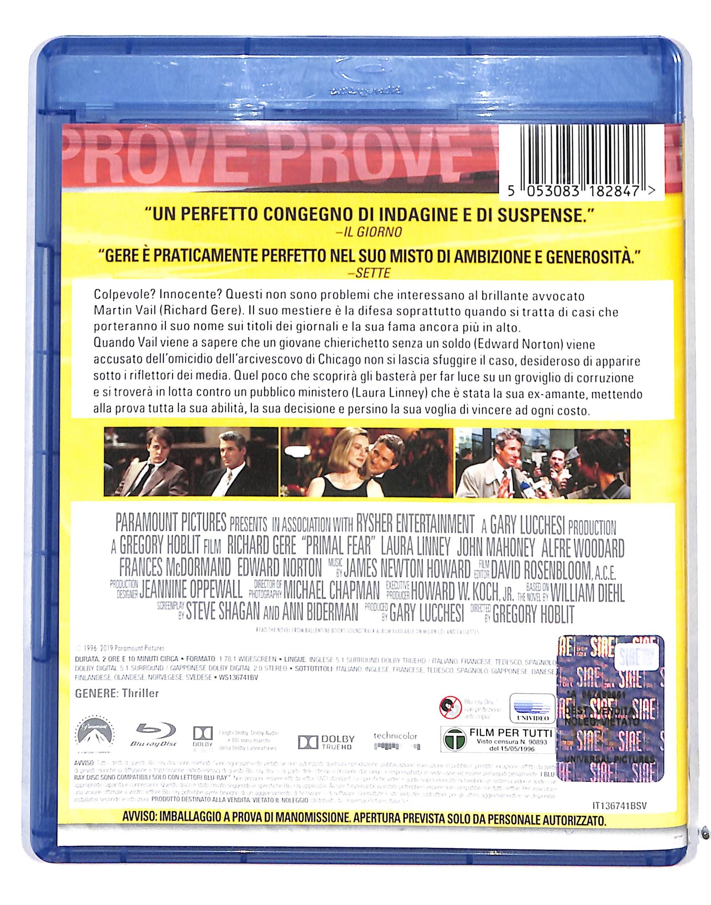 EBOND Schegge di paura BLURAY BLURAY DB685164