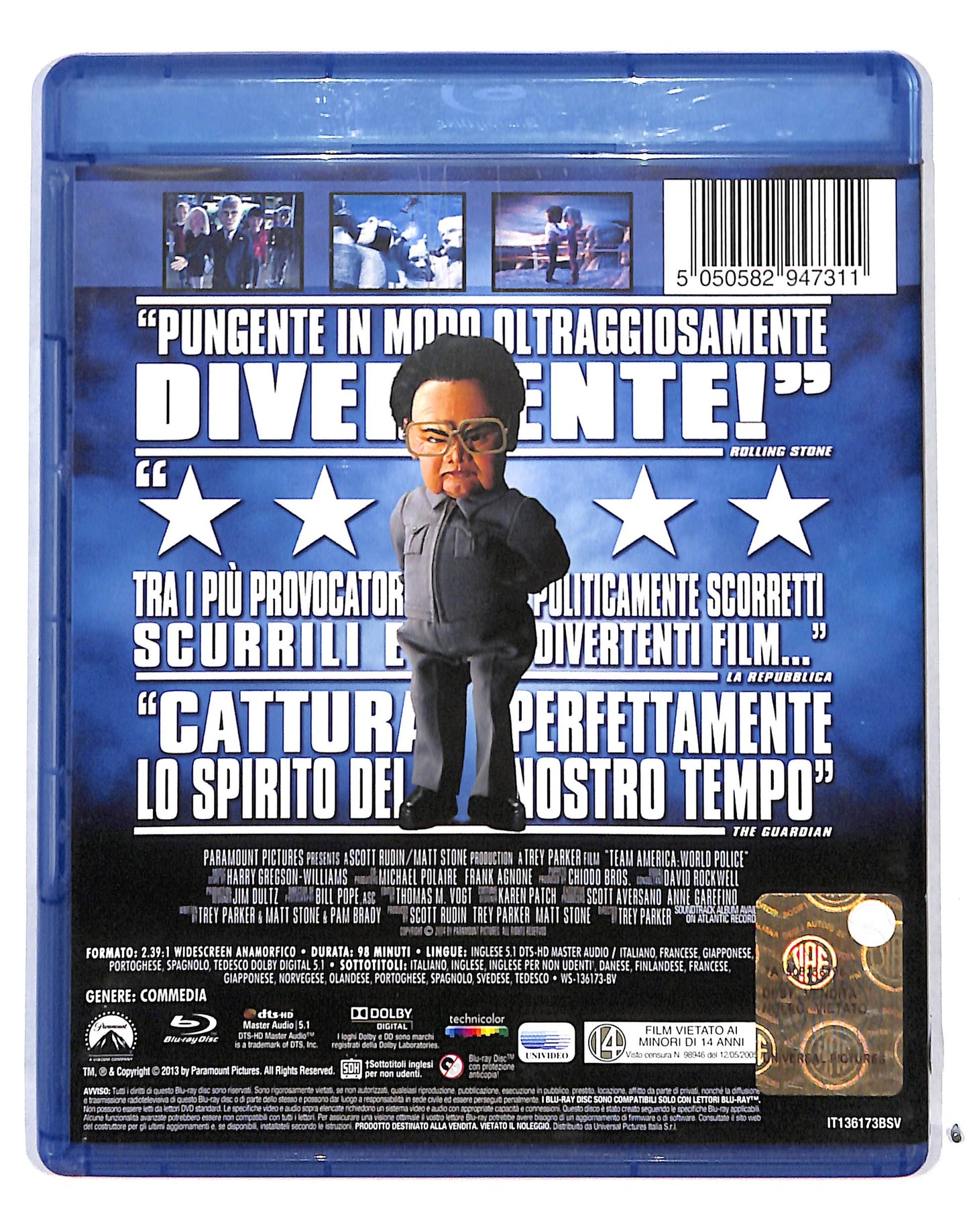 EBOND Team America: World Police BLURAY BLURAY DB685165