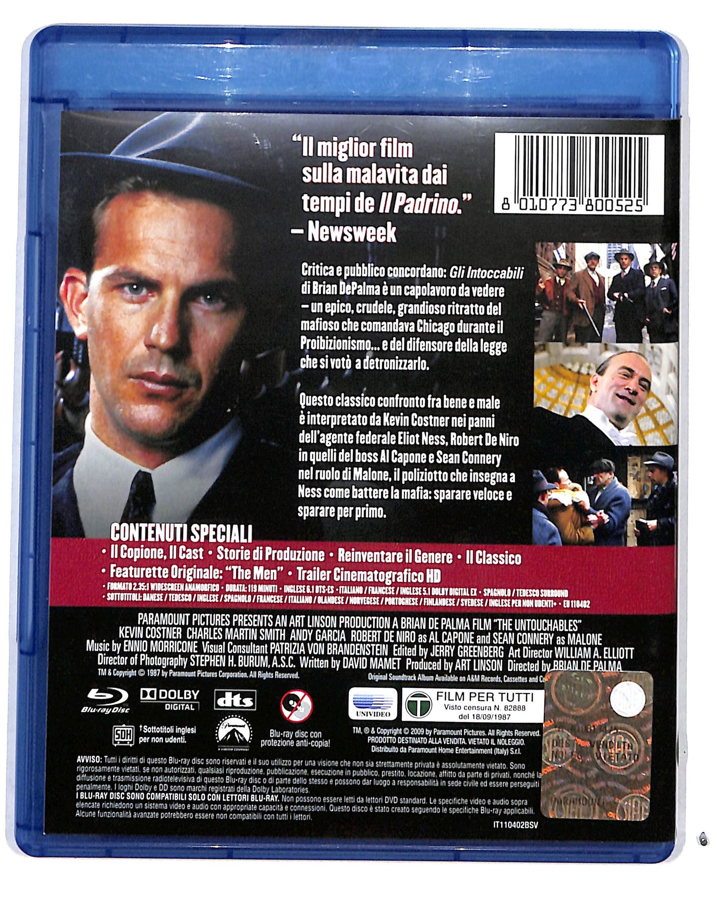 EBOND Gli intoccabili SPECIAL EDITION BLURAY BLURAY DB685174