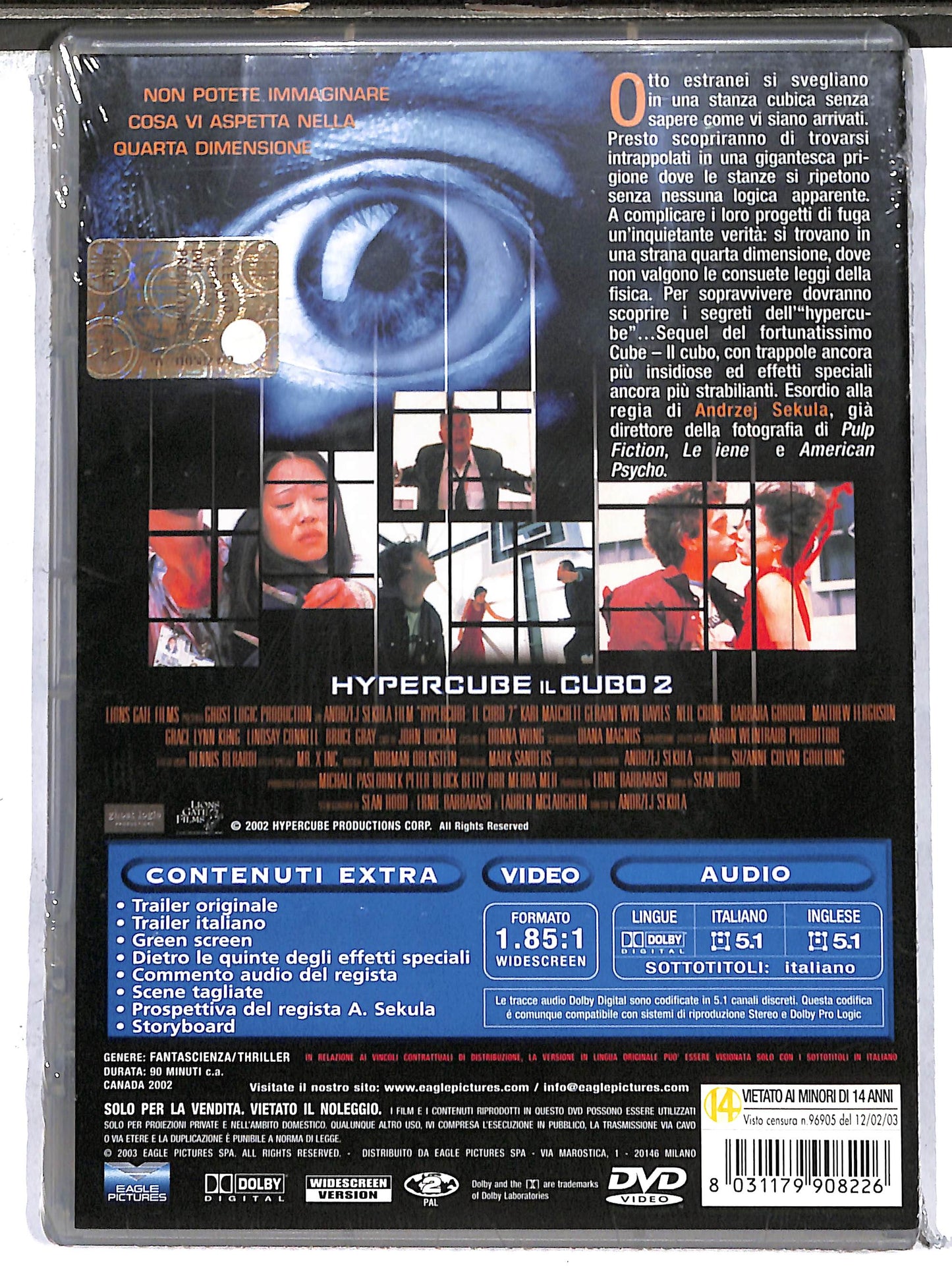 EBOND Hypercube il Cubo 2 DVD DB685228