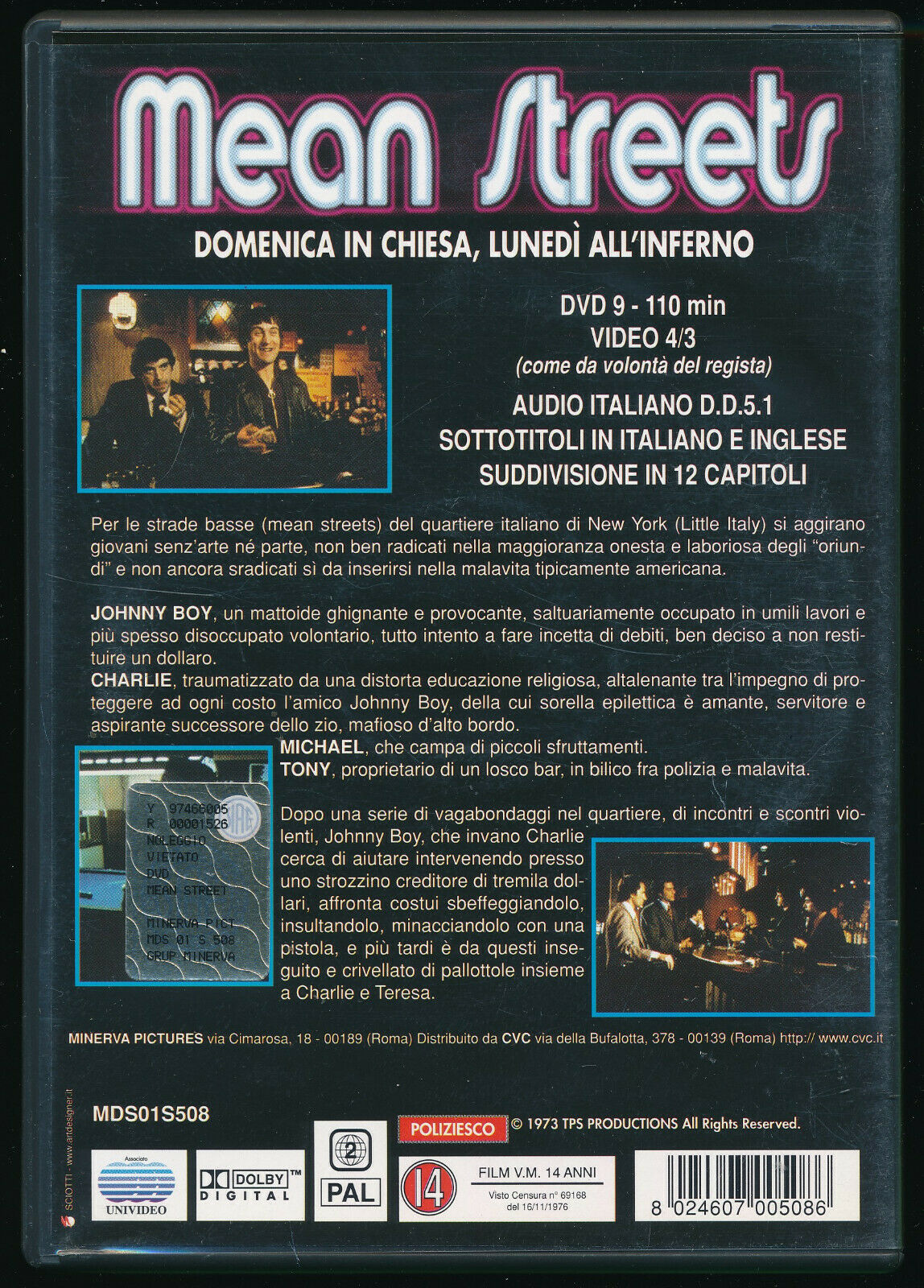 EBOND Mean Streets - Domenica In Chiesa, Lunedi All'inferno DVD DB685229