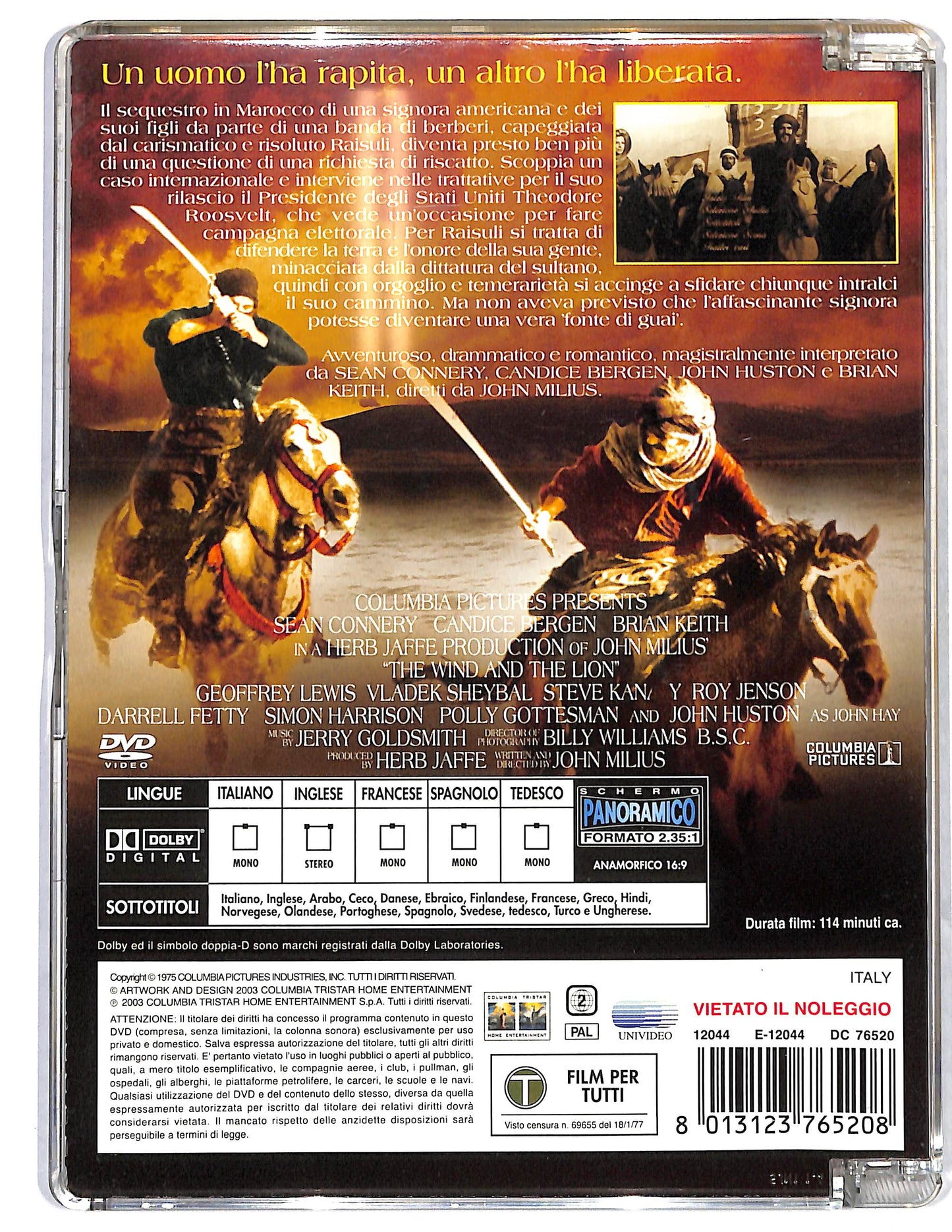 EBOND Il vento e il leone SJB DVD DB685230
