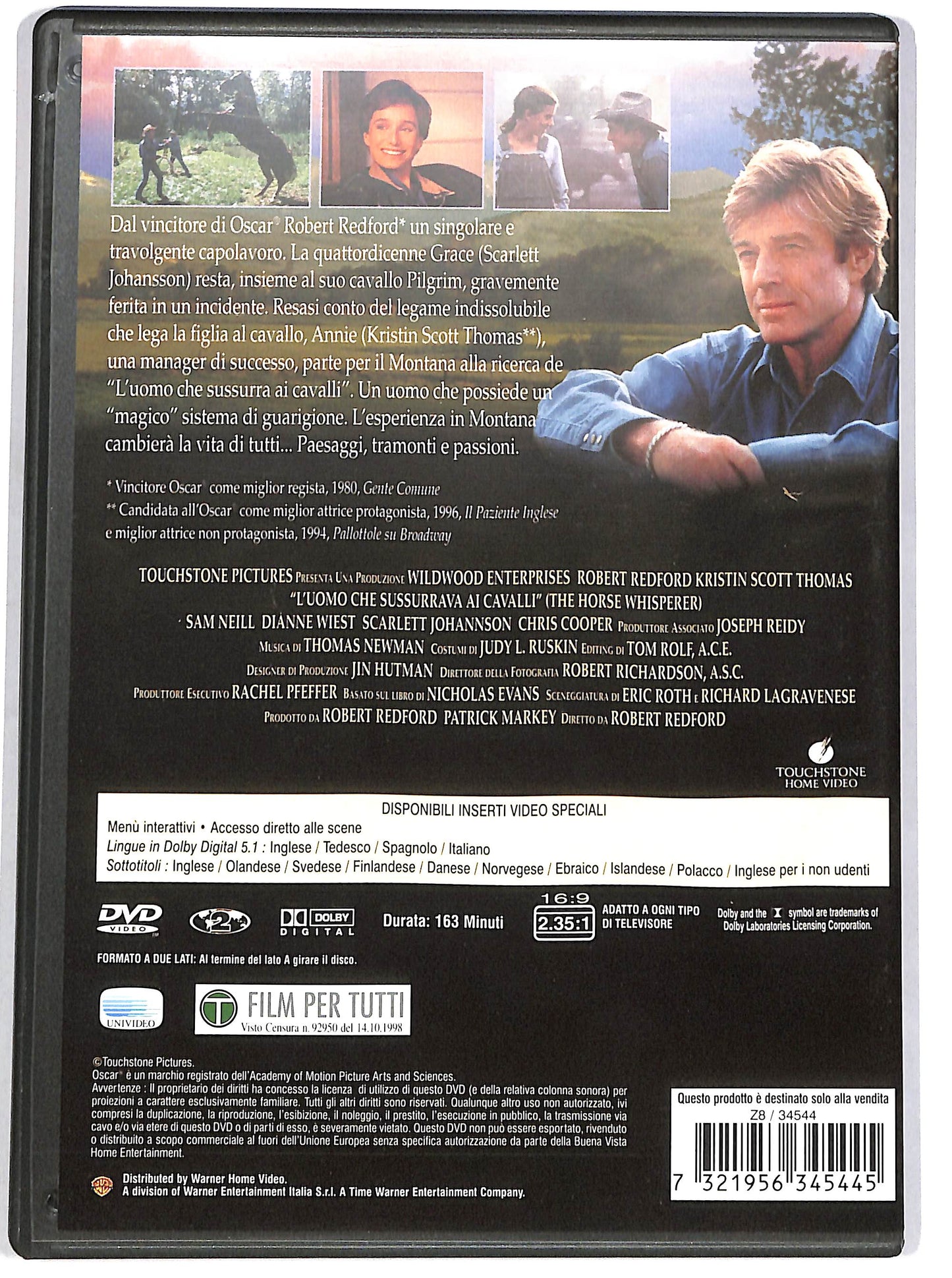 EBOND L'uomo che sussurrava ai cavalli (film) DVD DB685234