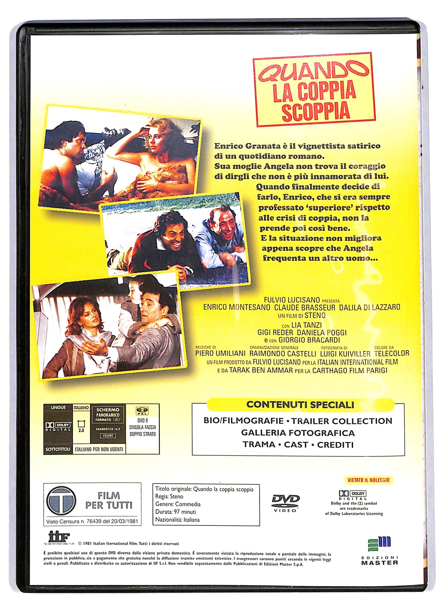 EBOND Quando la coppia scoppia - Montesano Collection EDITORIALE DVD DB685306