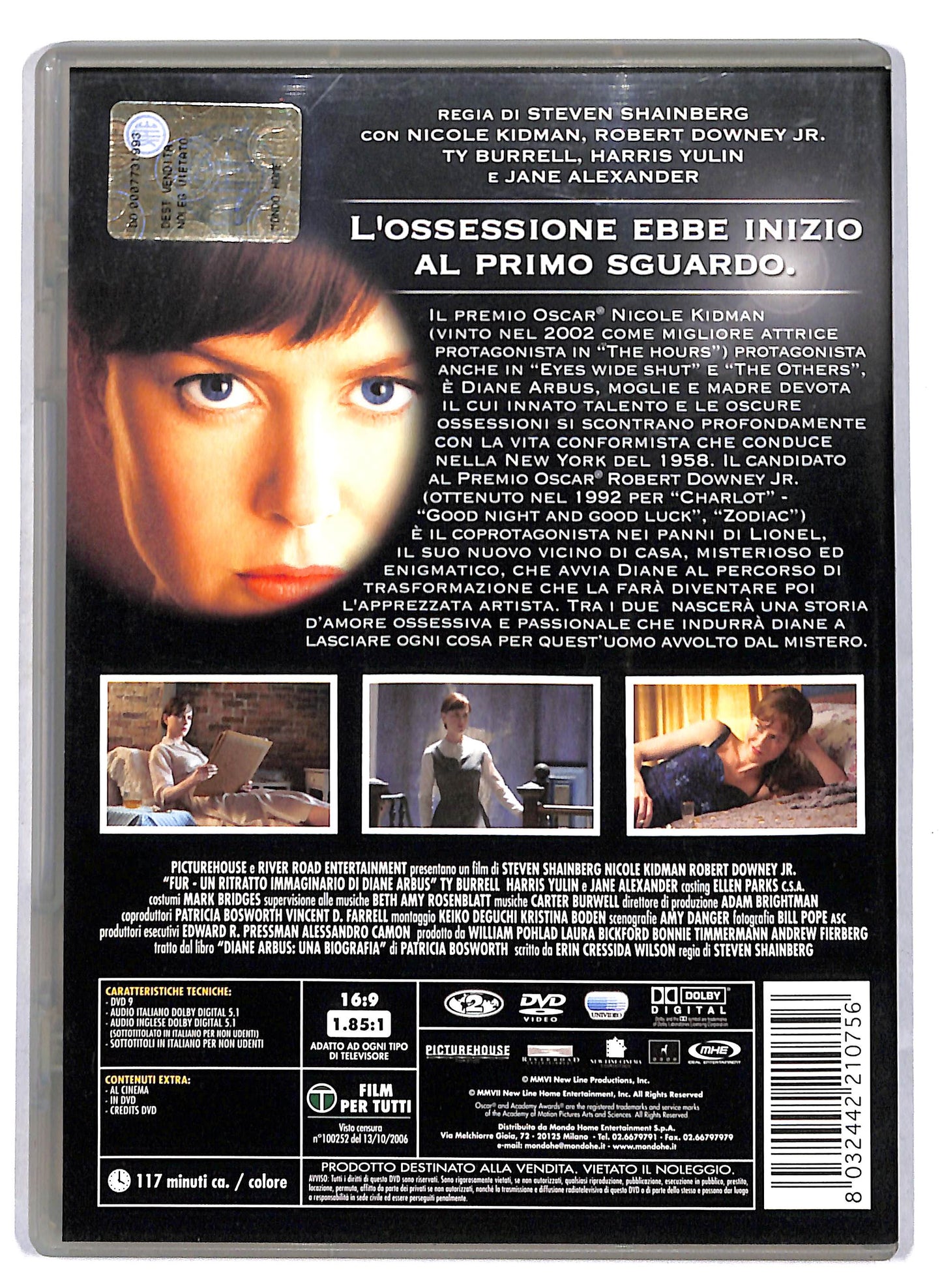 EBOND Fur - Un ritratto immaginario di Diane Arbus DVD DB685321