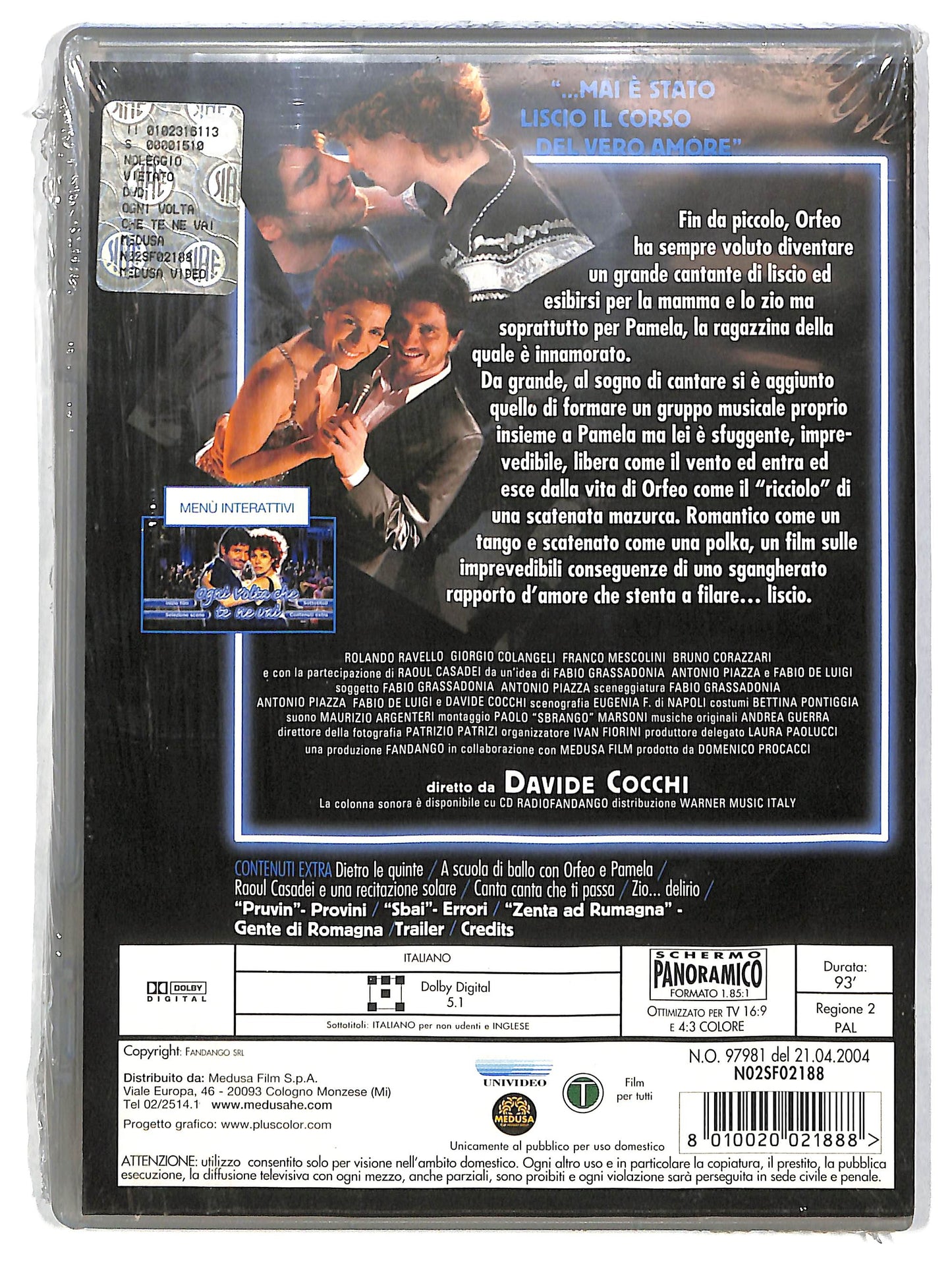 EBOND Ogni volta che te ne vai DVD DB685745
