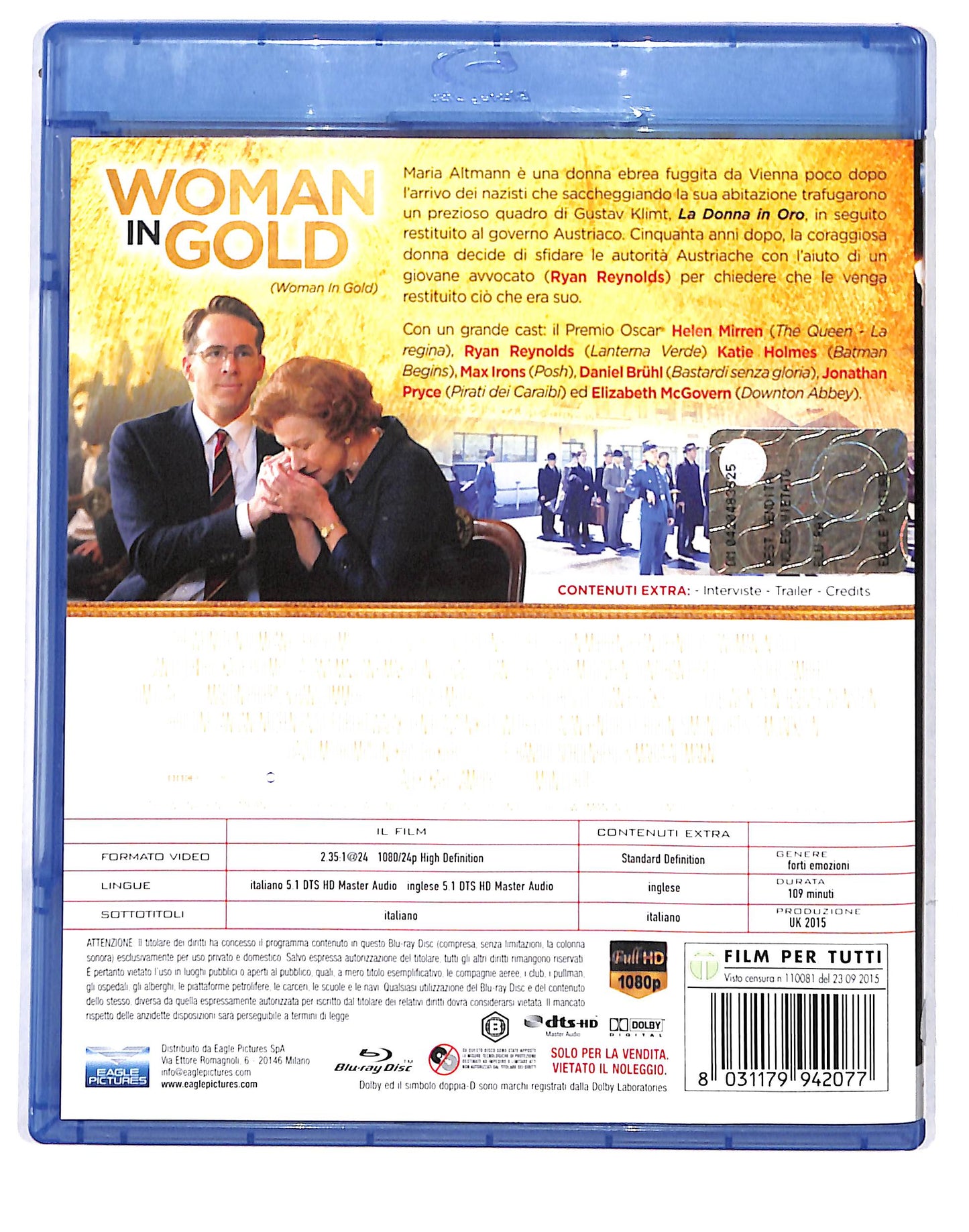 EBOND Woman In Gold BLURAY DB685805