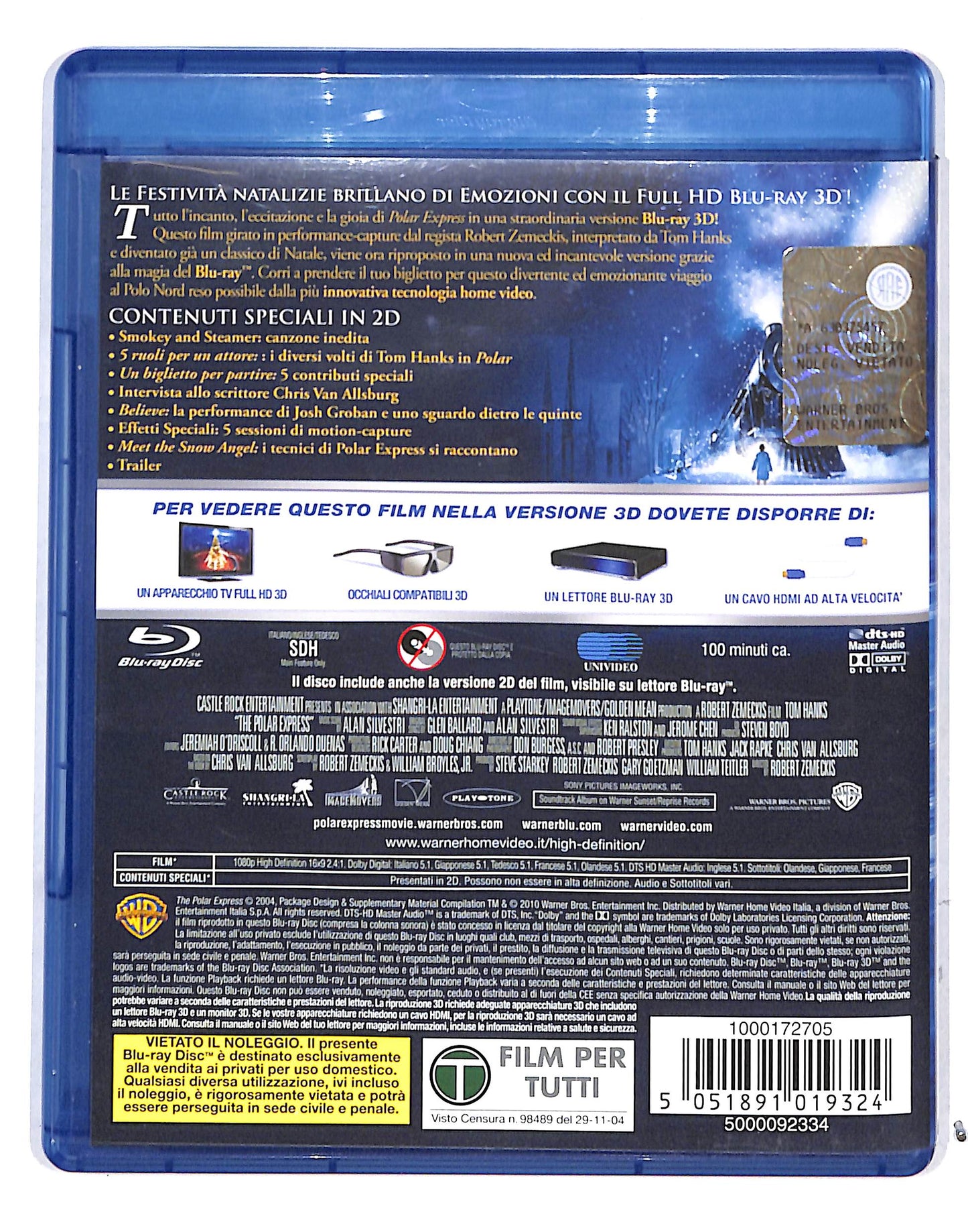 EBOND Polar Express + BLURAY 3D BLURAY BLURAY DB685813