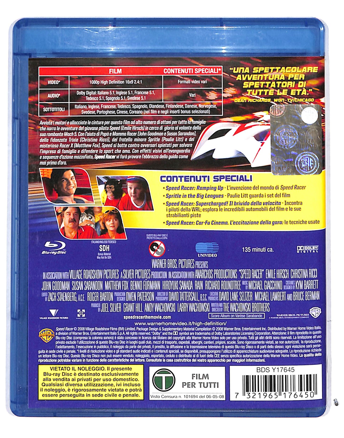 EBOND Speed Racer BLURAY BLURAY DB685817