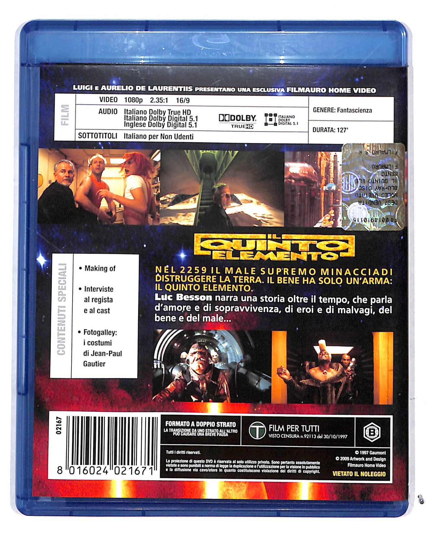 EBOND Il Quinto Elemento BLURAY DB685827