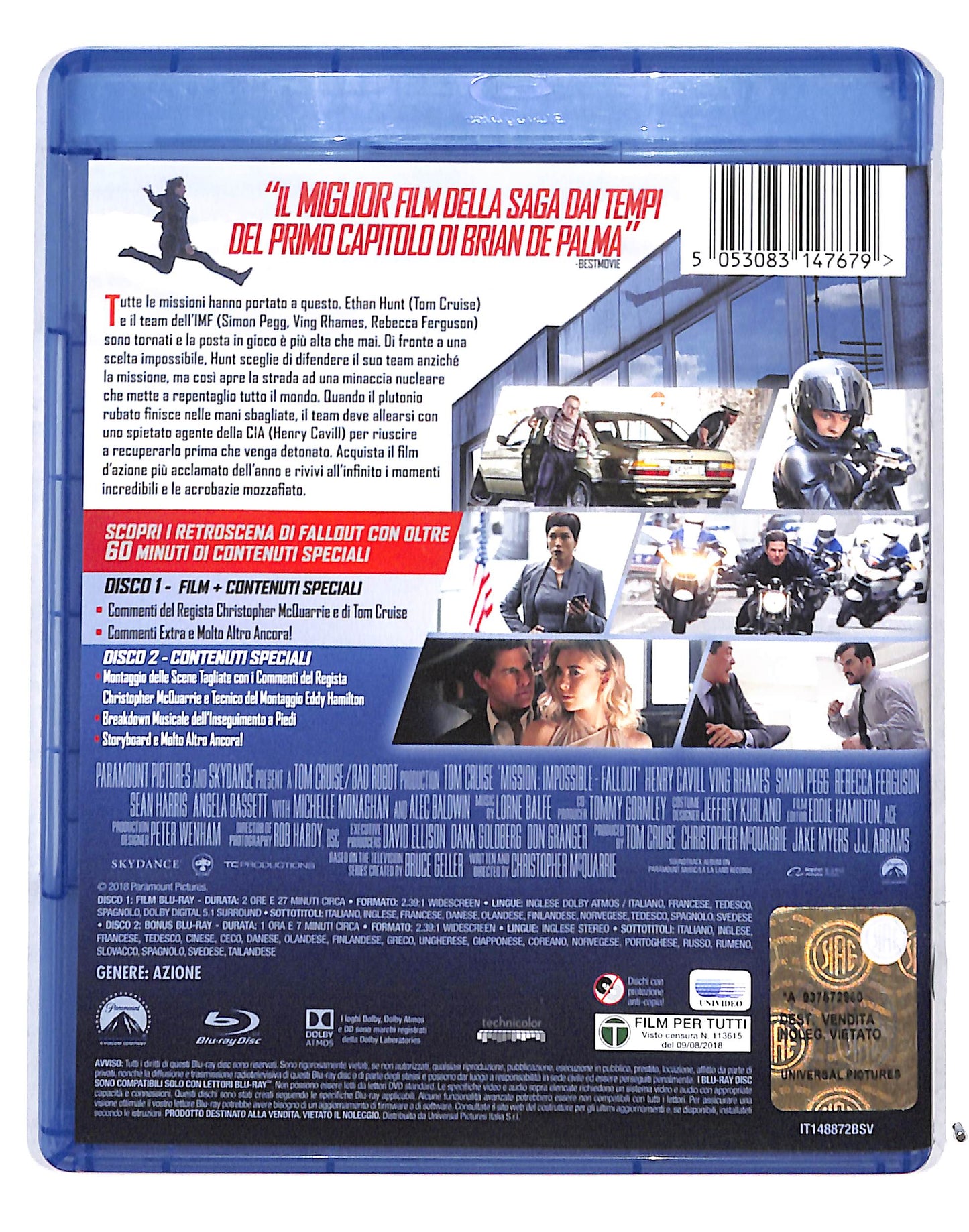 EBOND Mission: Impossible - Fallout DISCO BONUS BLURAY + BLURAY BLURAY DB685834