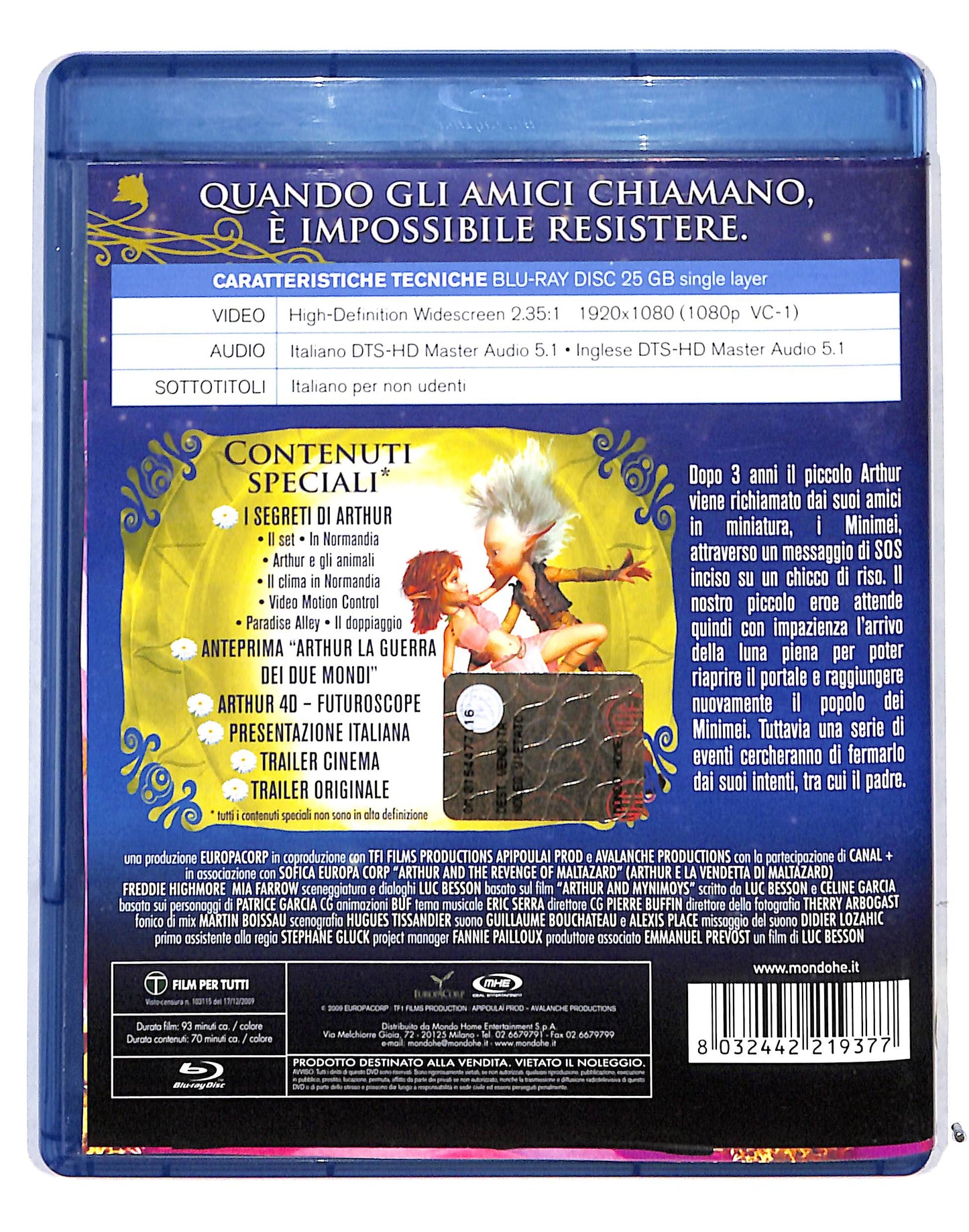 EBOND ARTHUR E LA VENDETTA DI MALTAZARD BLURAY BLURAY DB685853