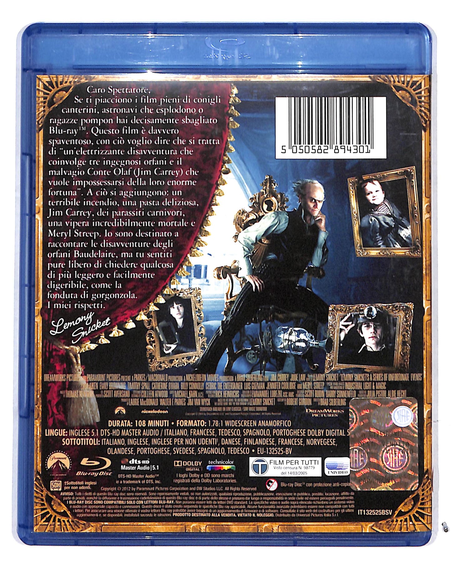 EBOND Lemony Snicket - Una serie di sfortunati eventi BLURAY BLURAY DB685864