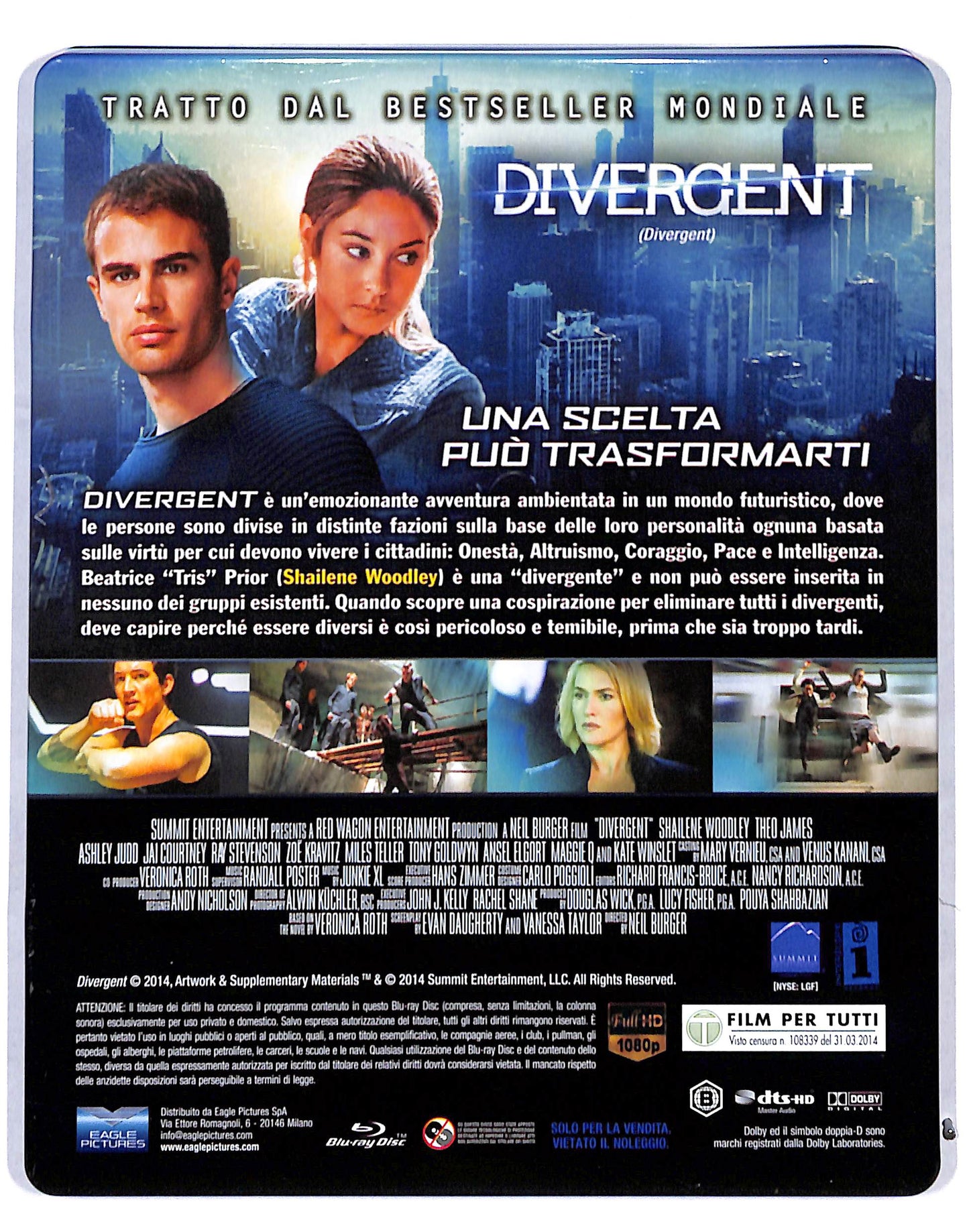 EBOND Divergent Special Edition STEELBOOK BLURAY DB685873
