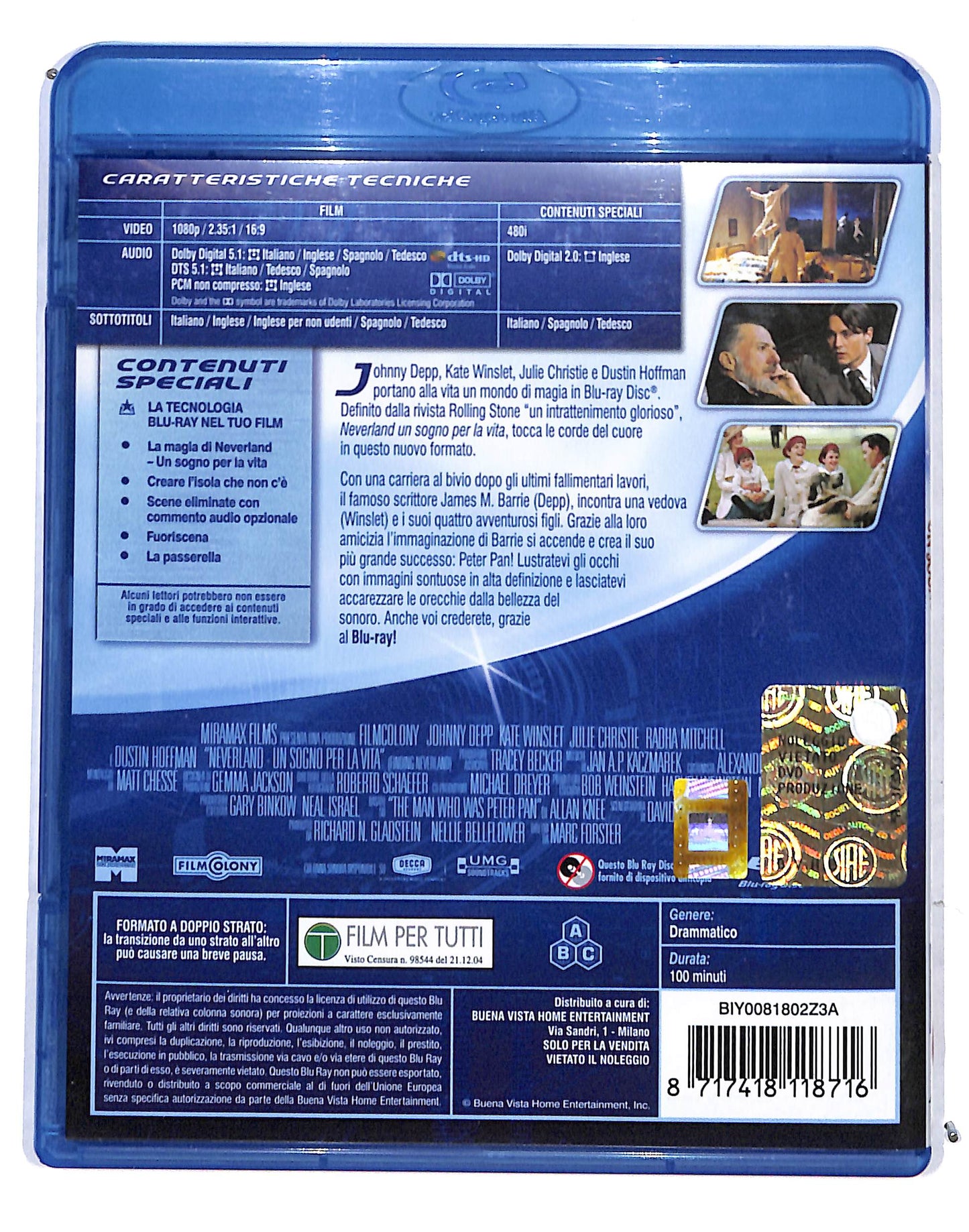 EBOND Neverland - Un Sogno Per La Vita BLURAY DB685877