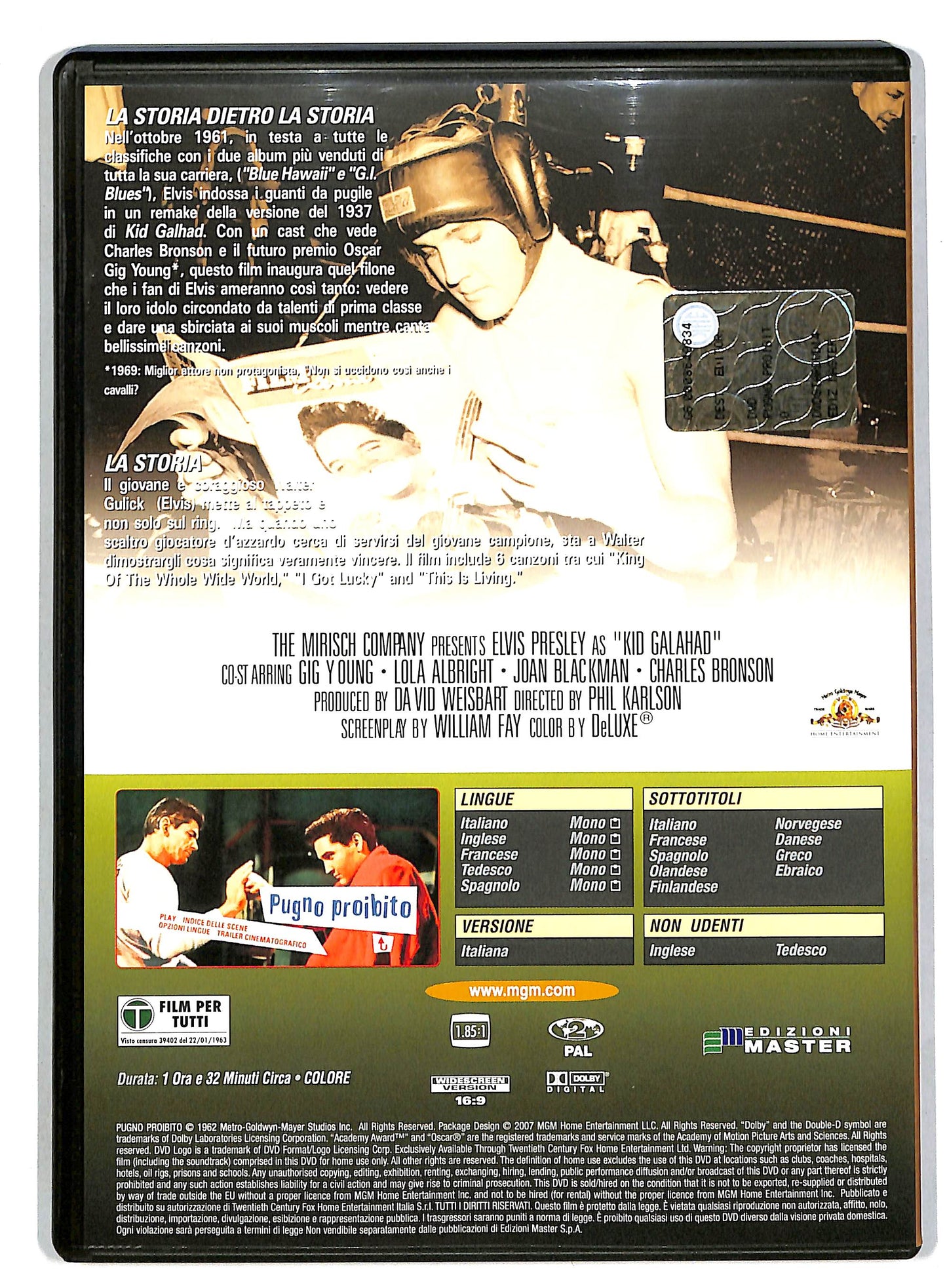 EBOND Pugno proibito EDITORIALE DVD DB686217