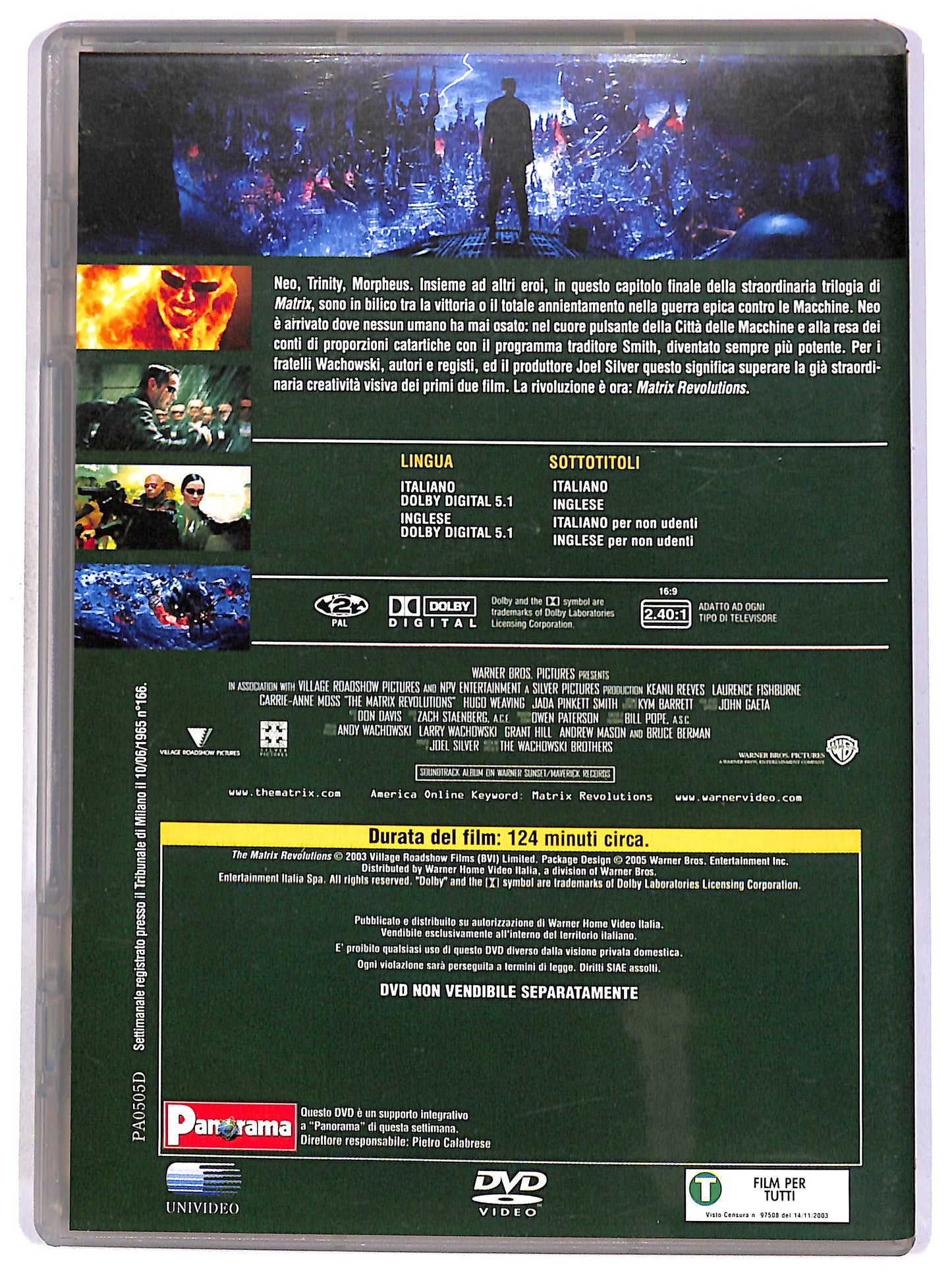 EBOND Matrix Revolutions EDITORIALE DVD DB686310
