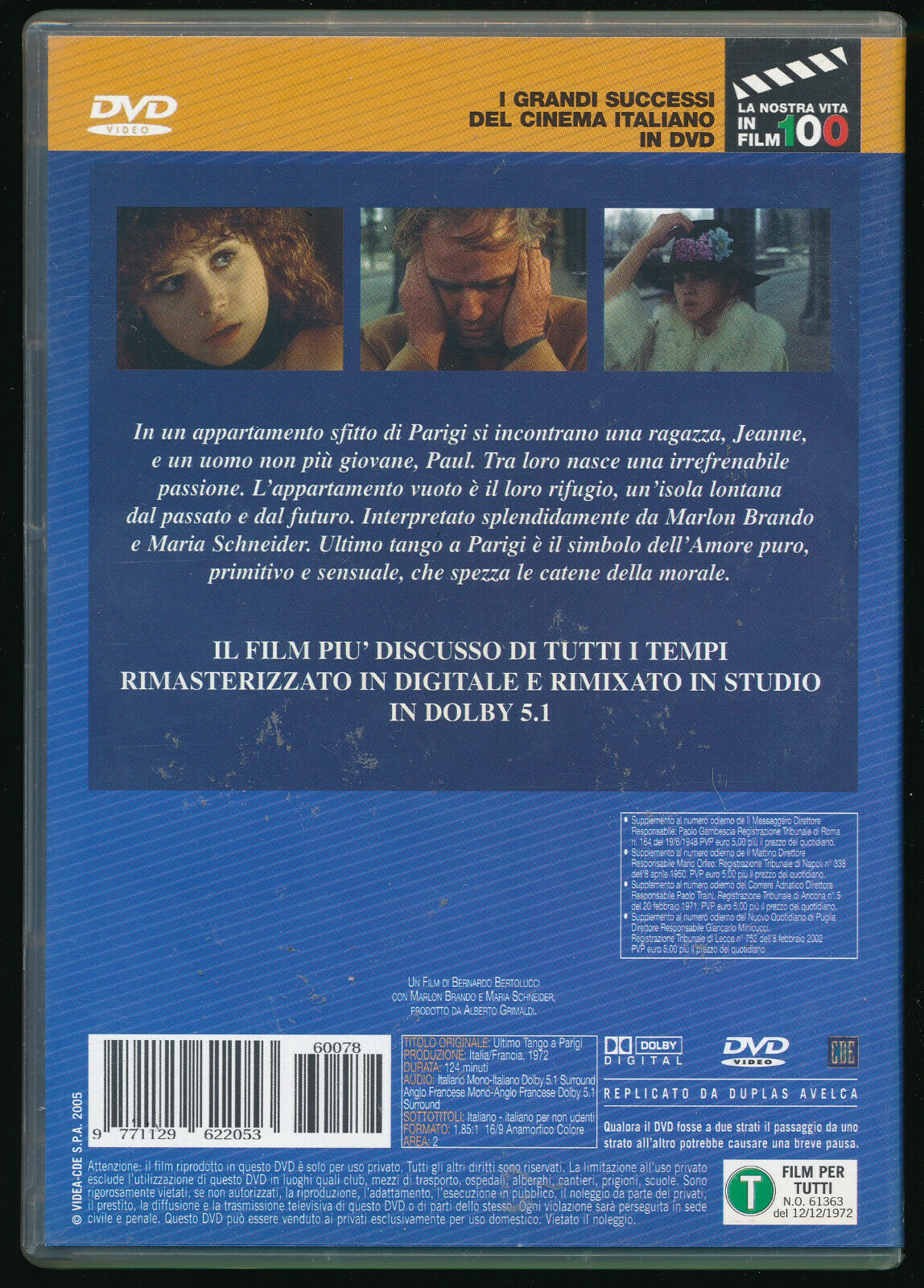 EBOND Ultimo Tango a Parigi Editoriale DVD DB686311