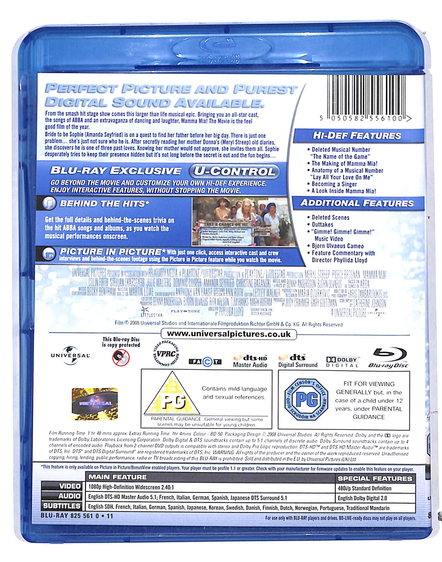 EBOND Mamma Mia Edizione: Regno Unito BLURAY DB686423