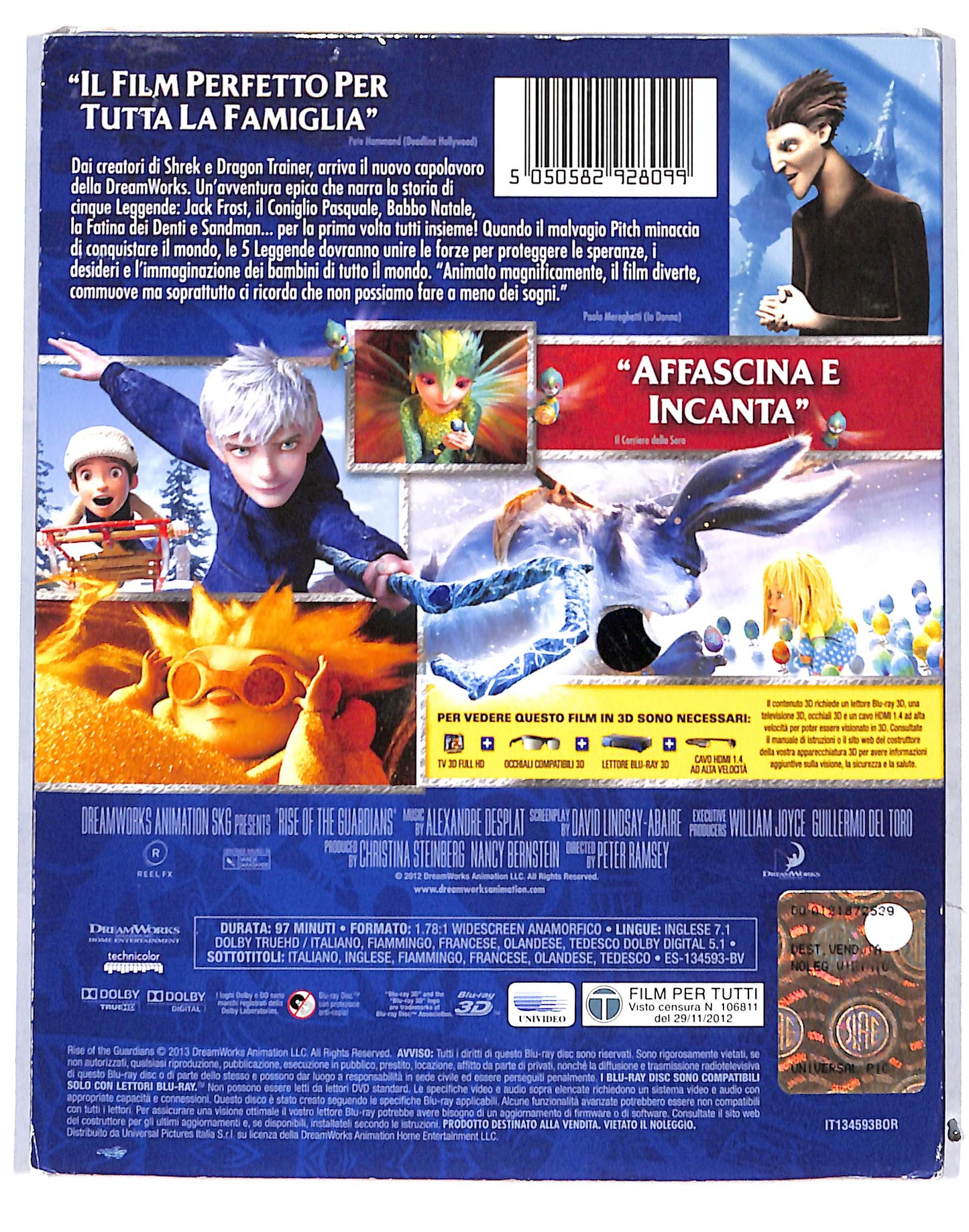 EBOND Le 5 Leggende BLURAY 3D BLURAY DB686429