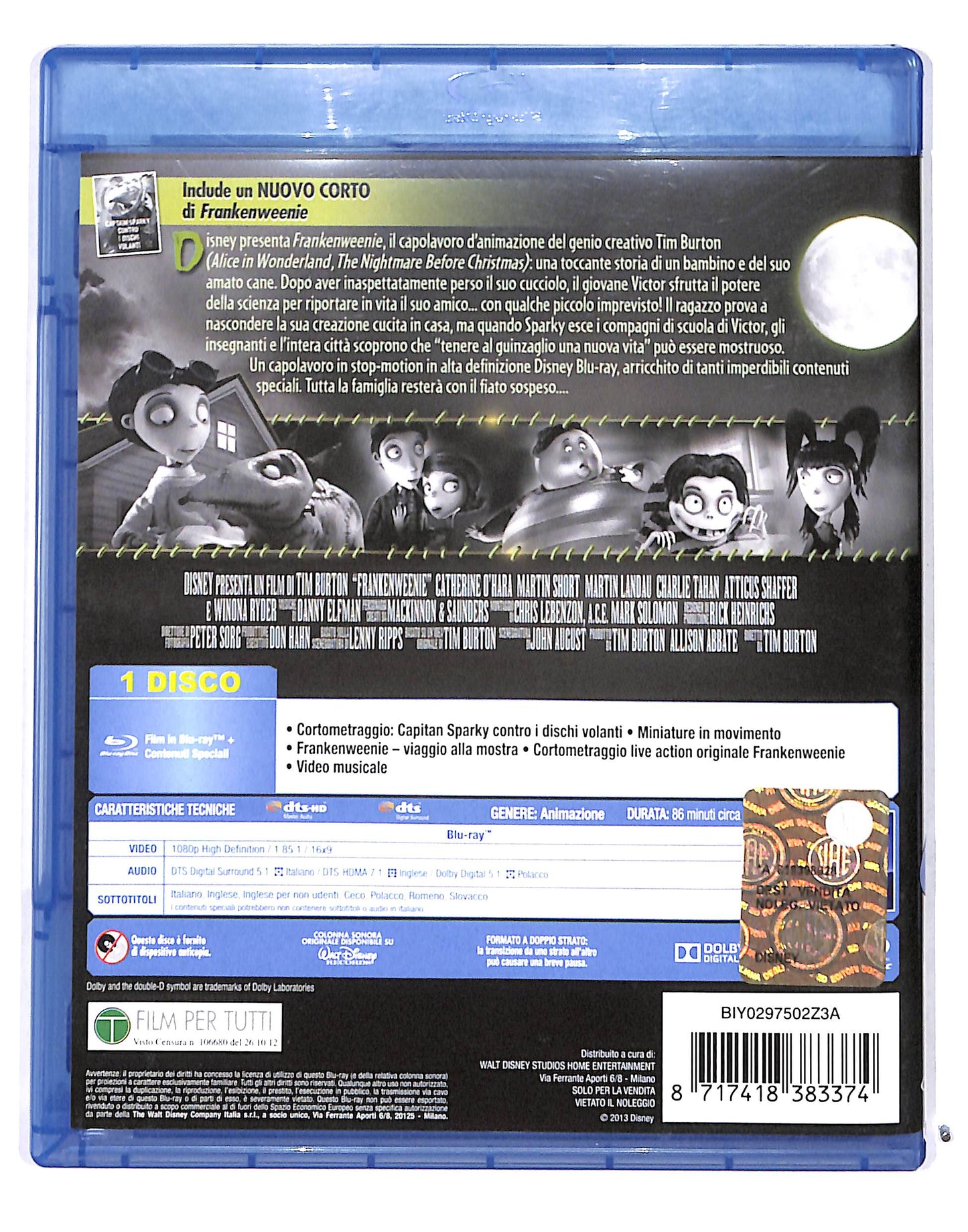 EBOND Frankenweenie BLURAY BLURAY DB686449