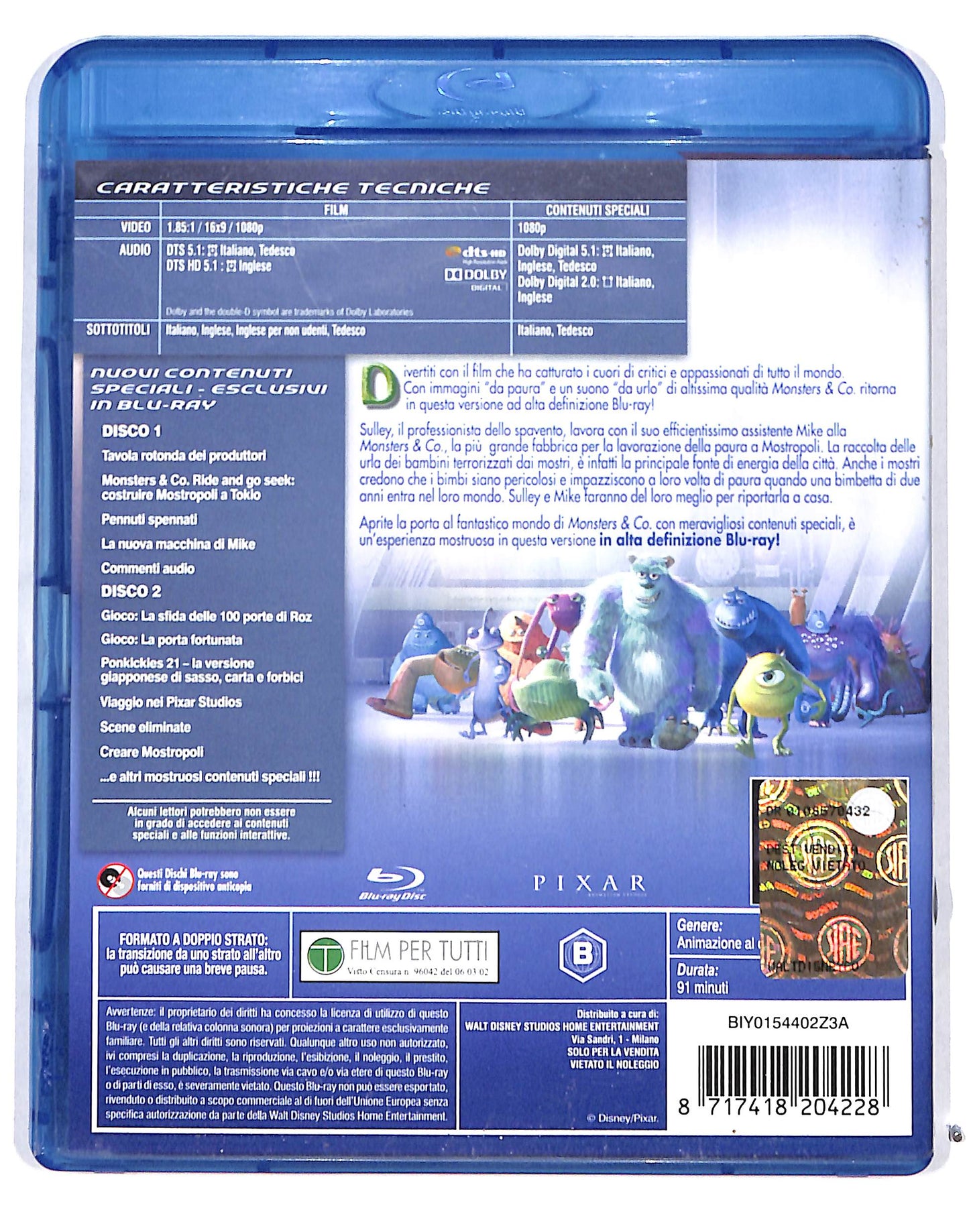 EBOND Monsters & Co 2 BLURAY BLURAY DB686453
