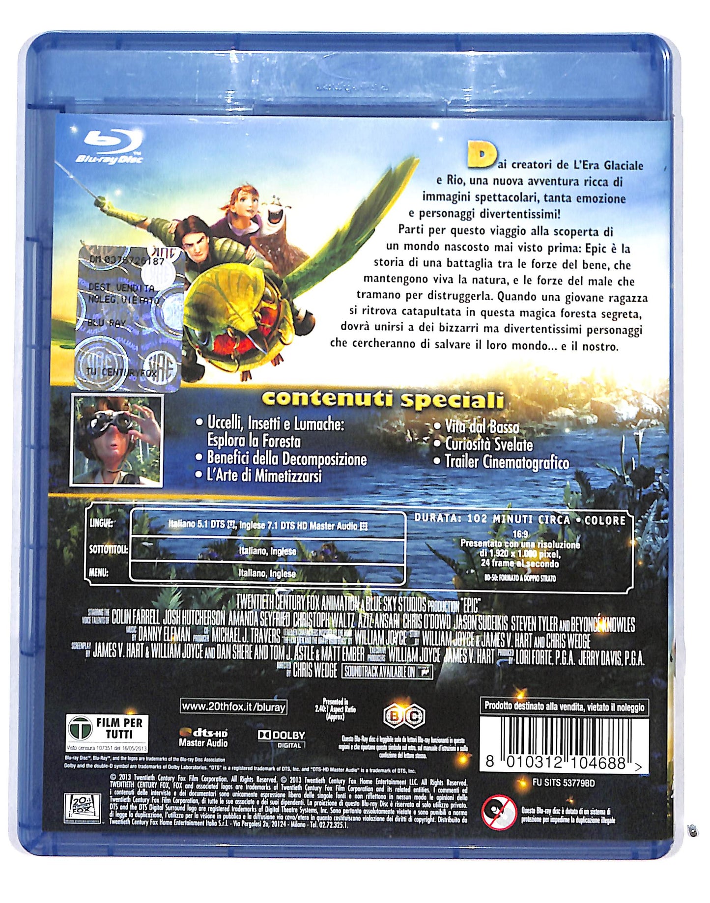 EBOND Epic Blu Ray + DVD BLURAY DB686456