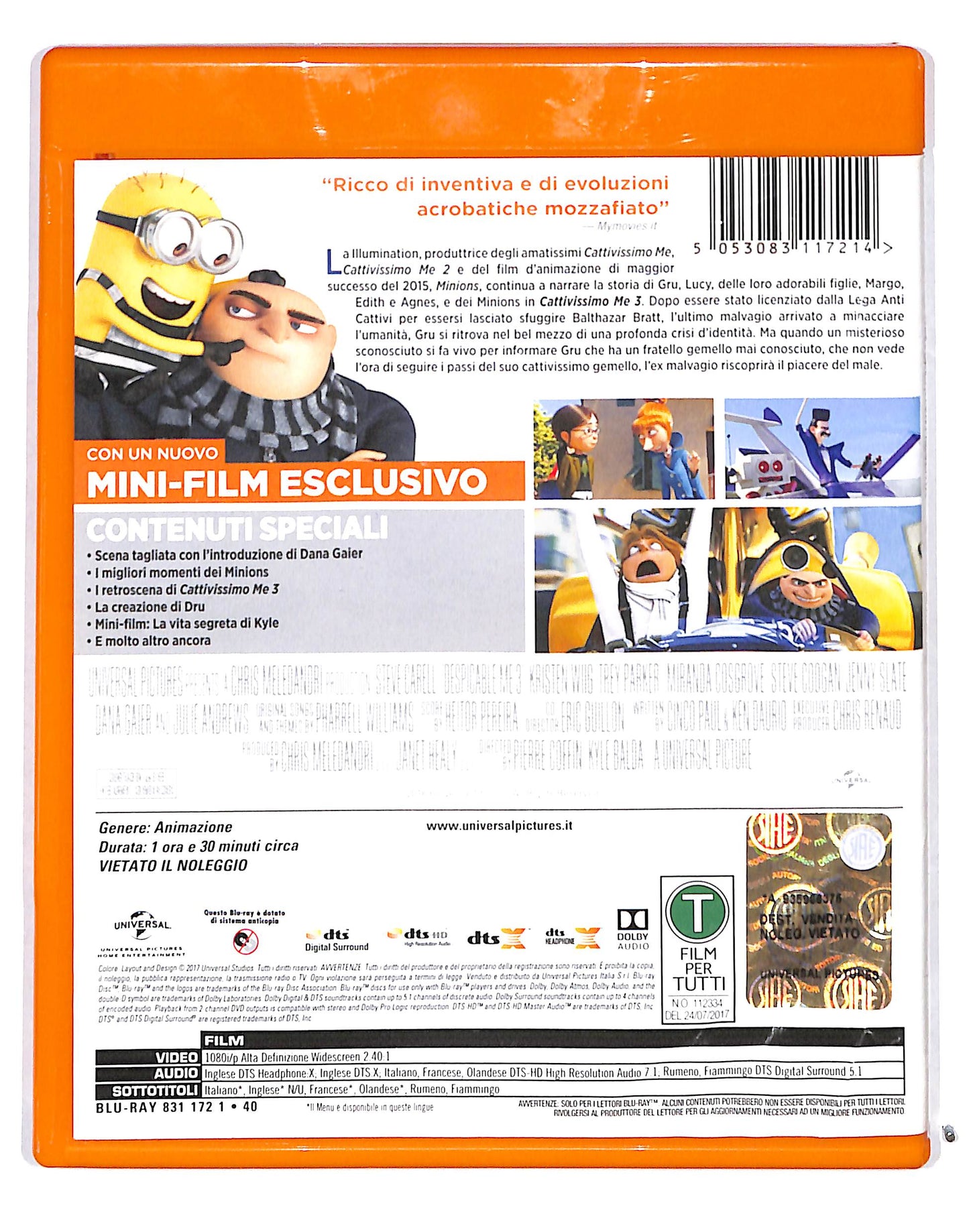 EBOND Cattivissimo Me 3 EDIZIONE SPECIALE BLURAY DB686459